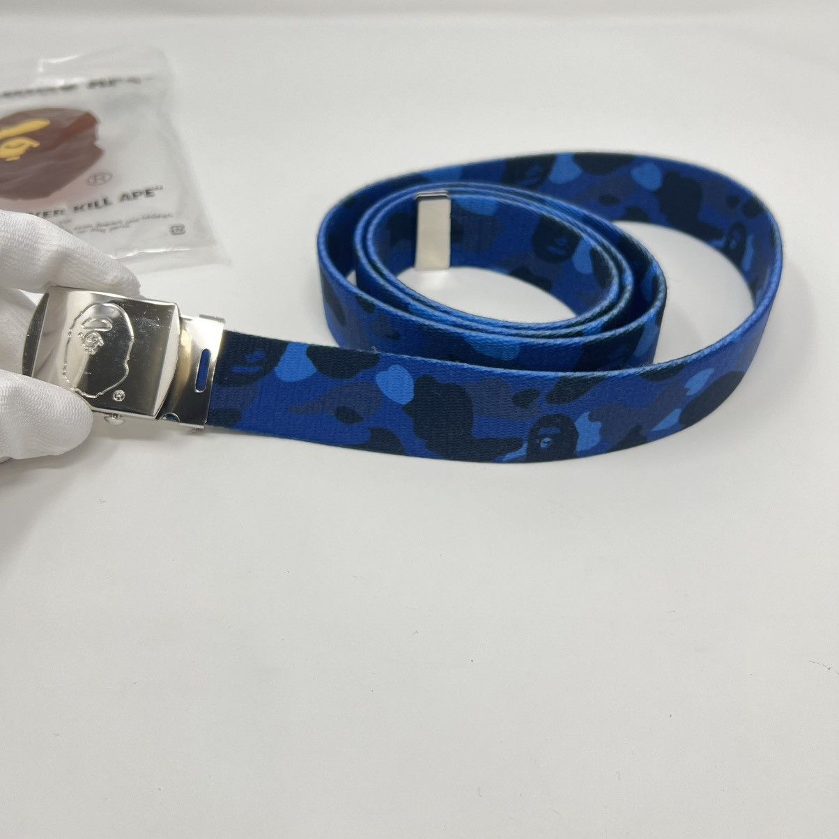 Bape Bape Color Camo Blue GI Belt - One Size Fits Most Size ONE SIZE - 1 Thumbnail