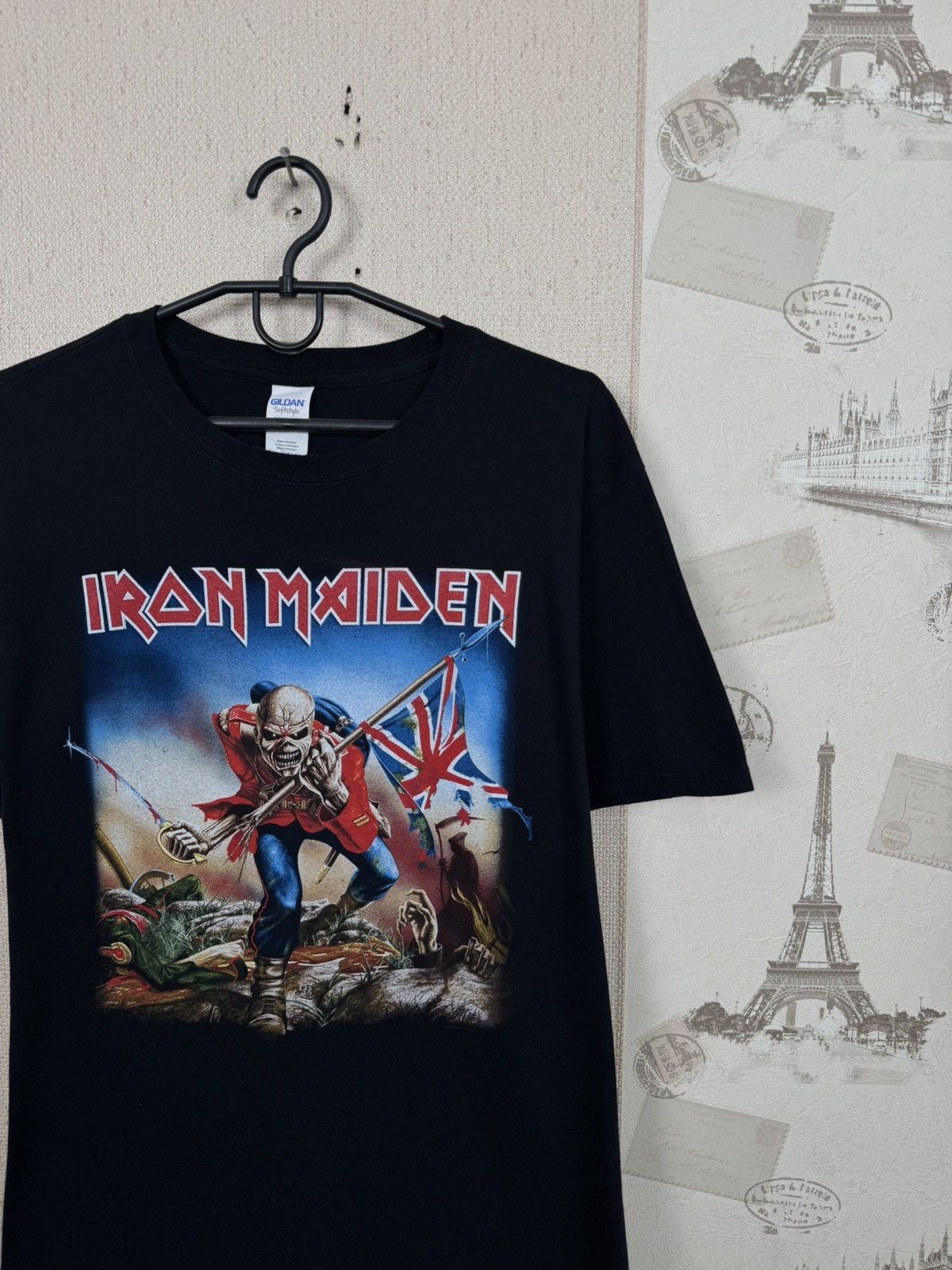 Other Vintage Iron Maiden T shirt The Trooper Metal Rock Band Sz L Size US L / EU 52-54 / 3 - 5 Thumbnail