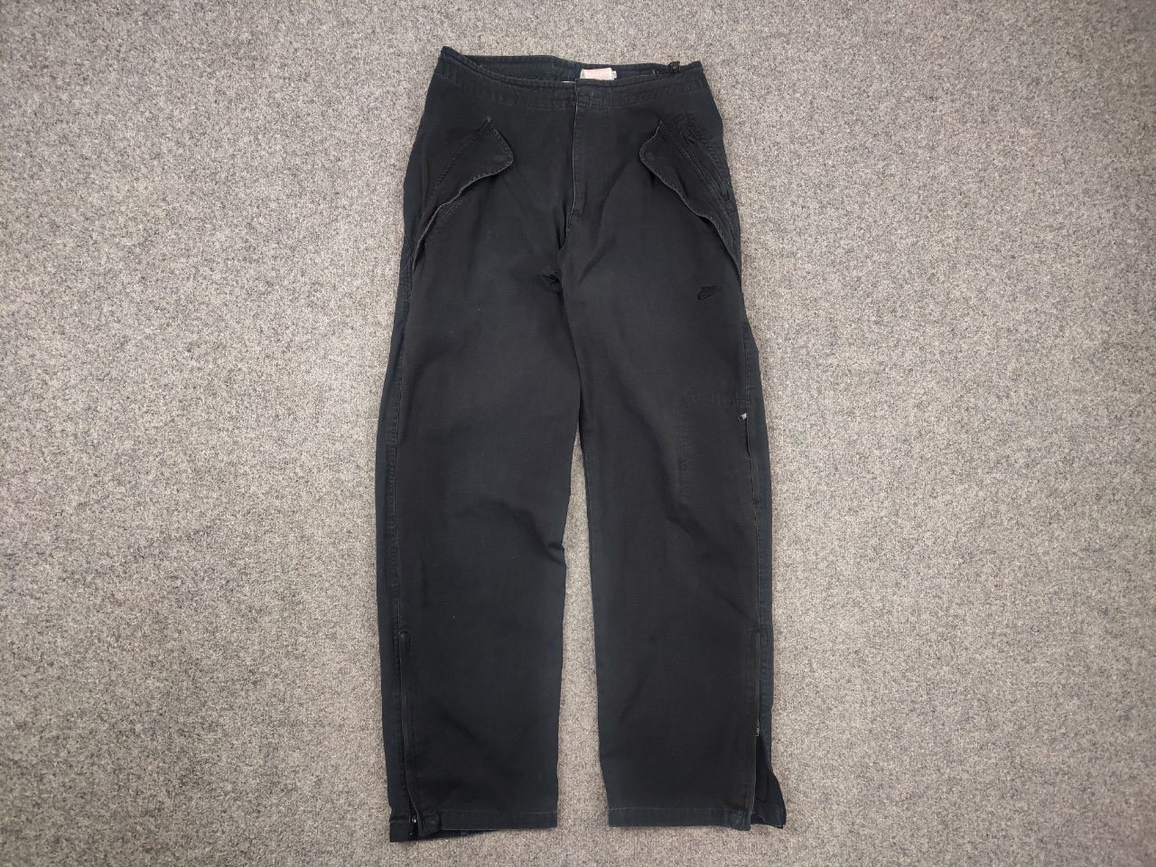 Nike Vintage NIke Black Faded Canvas Military Cargo Pants Y2K Size US 32 / EU 48 - 7 Thumbnail
