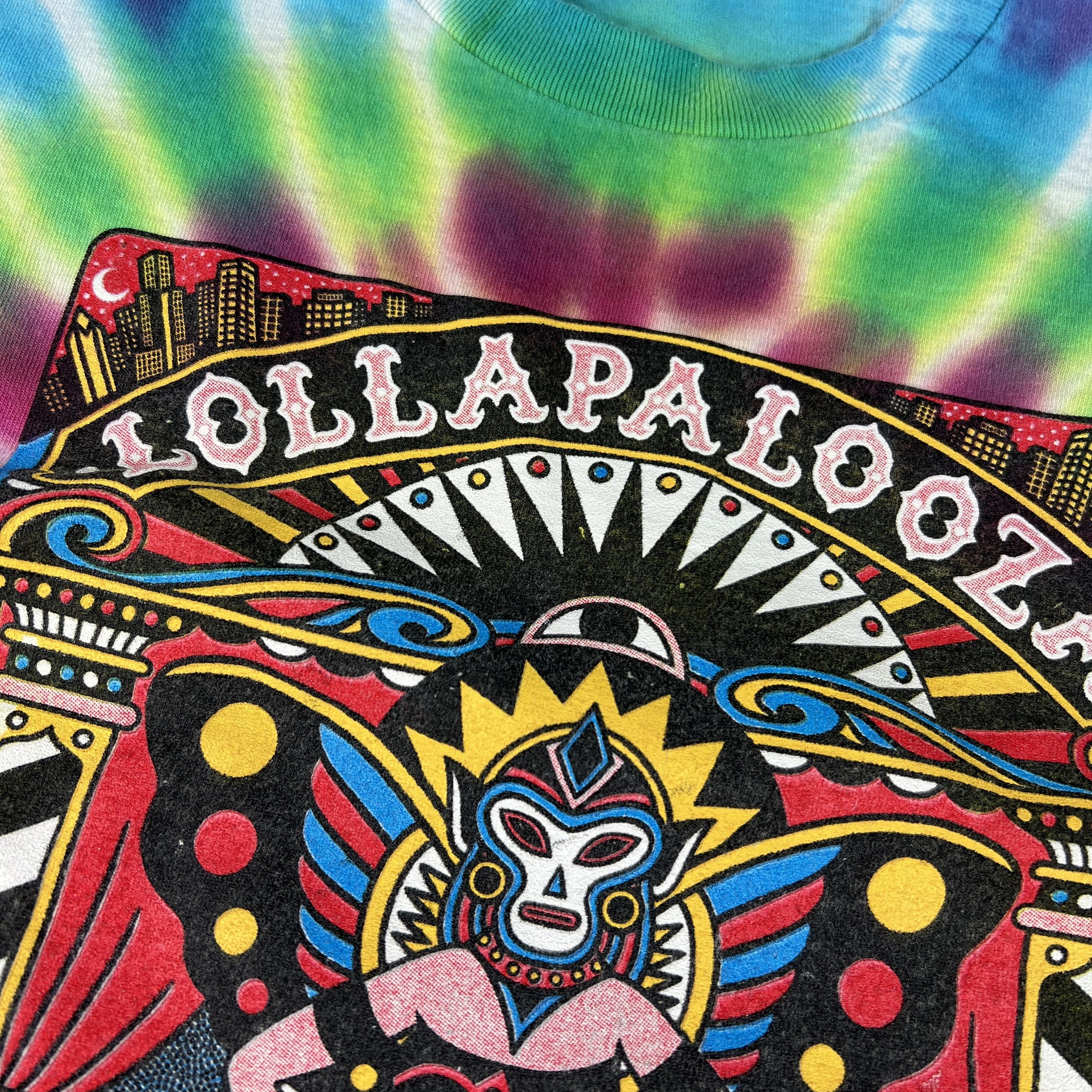 Other Lollapalooza 30 Anniversary Shirt Blue Tie Dye Short Sleeve Size US XL / EU 56 / 4 - 5 Thumbnail