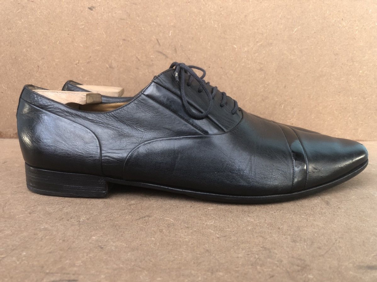 Gucci Gucci Black Calfskin Leather Men’s Dress shoes Size 42EJ Size US 8 / EU 41 - 3 Thumbnail