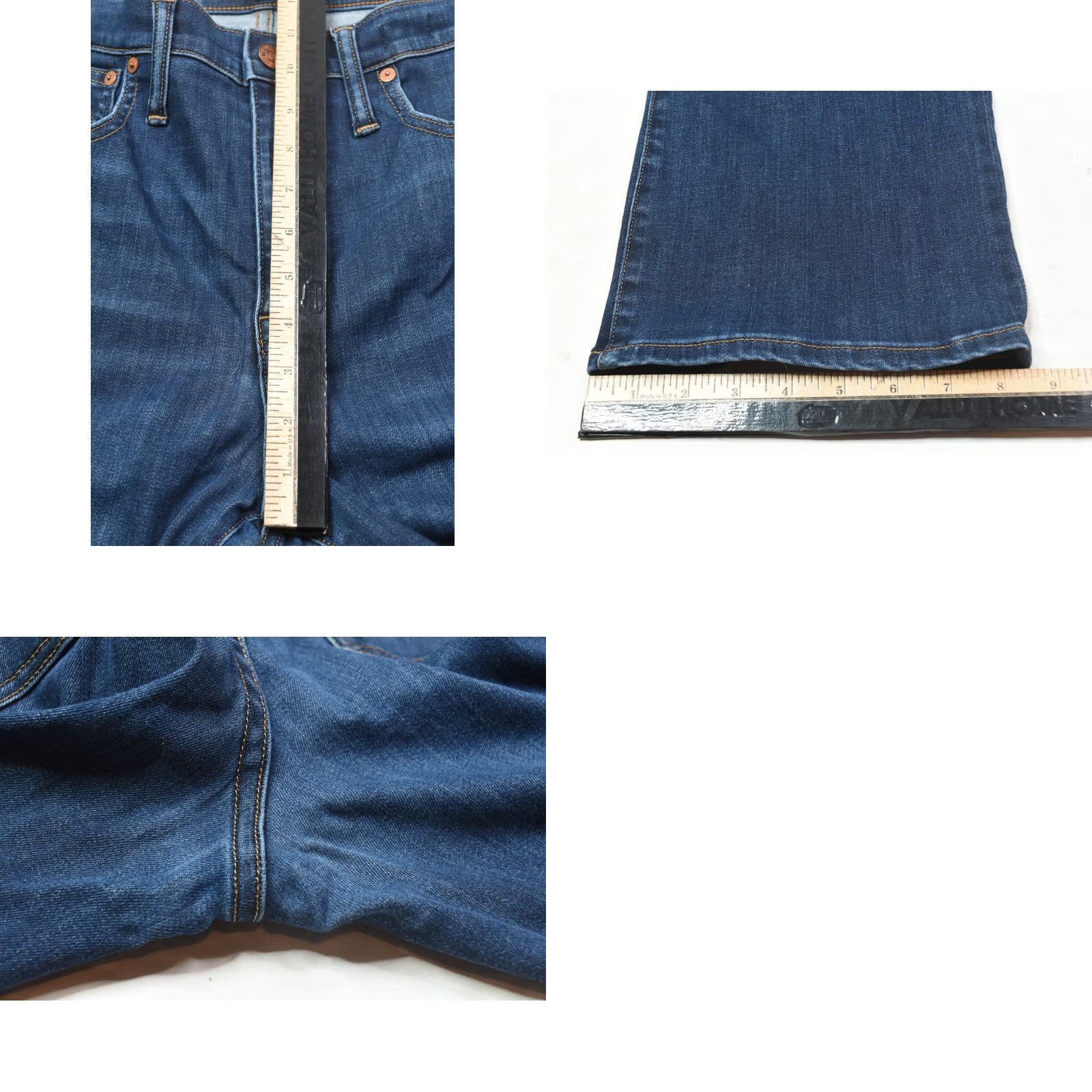 Madewell Madewell Cali Dem Boot Cut Jeans Womens 30 Tall Blue Mid-Rise Slim Fit Crop Jeans Size 24" / US 00 / IT 34 - 9 Thumbnail