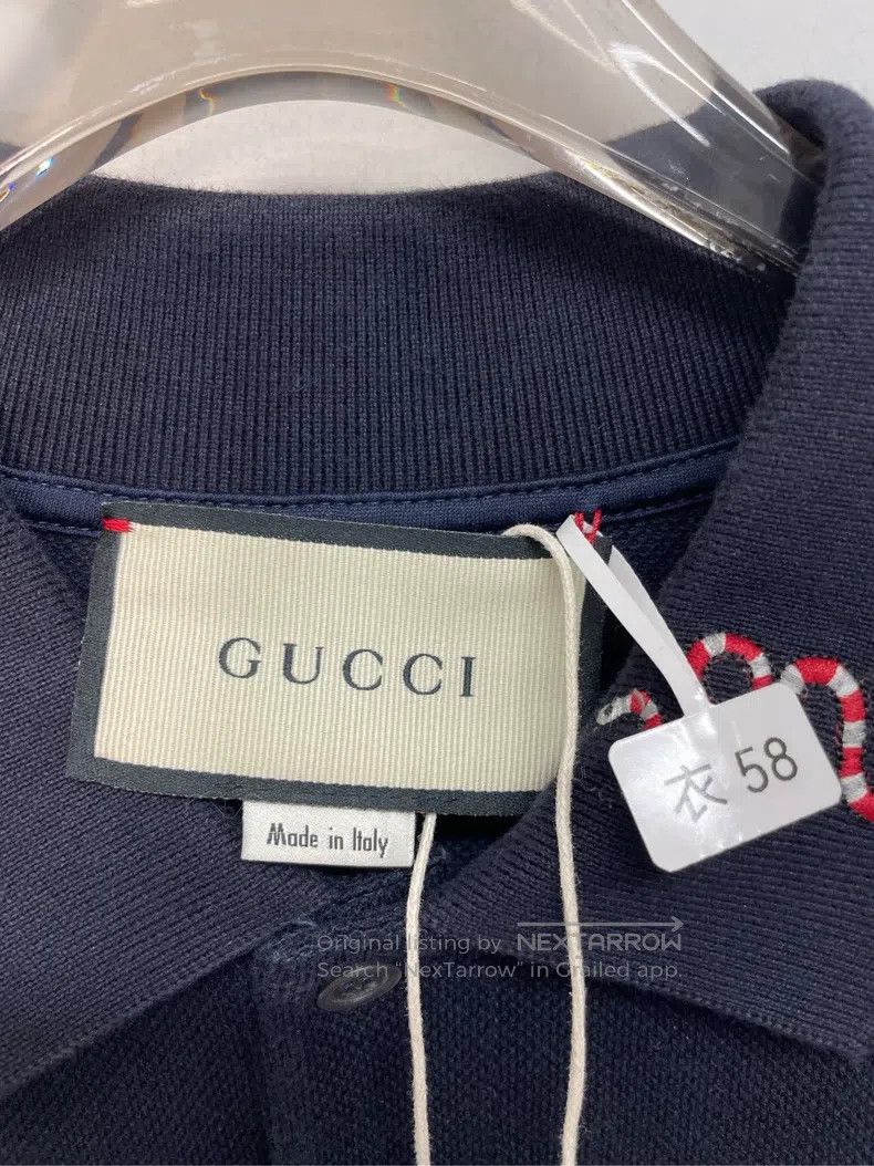 Gucci Gucci Embroidered polo short sleeves Size US XL / EU 56 / 4 - 5 Thumbnail