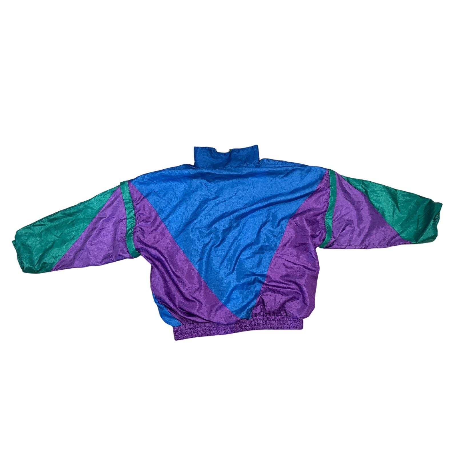 Puma Vintage 80s Puma parachute nylon track removable sleeve Size L / US 10 / IT 46 - 8 Thumbnail