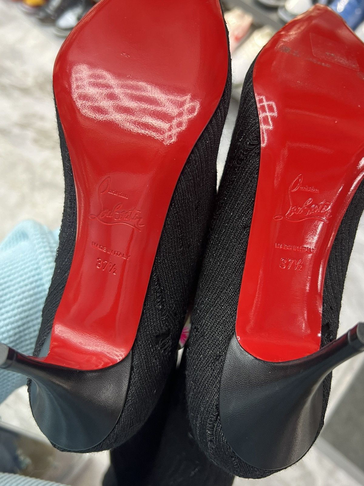 Christian Louboutin Christian Louboutin Tricot Sandrine Sock Knee Boots Size US 7.5 / IT 37.5 - 11 Thumbnail