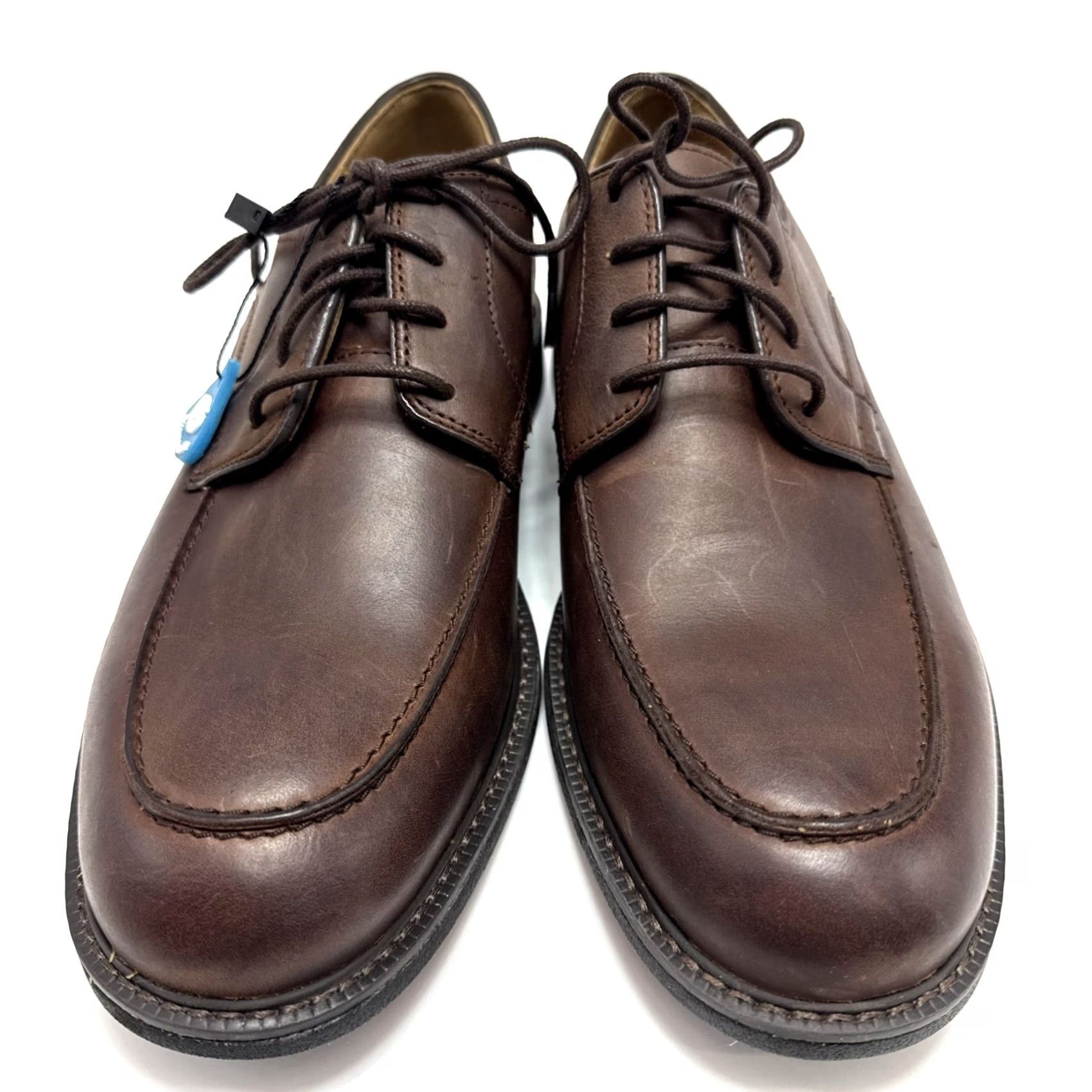 Johnston & Murphy Johnston & Murphy Warner Sheepskin Oxford Mens Size 8M Brown Lace Up Dress Shoes Size US 8 / EU 41 - 3 Thumbnail