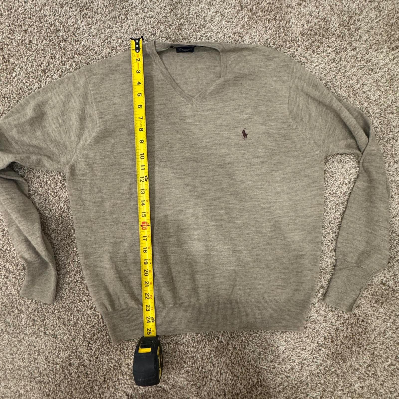 Other Polo by Ralph Lauren Large 100% Lambs Wool Men's V-Neck Size US L / EU 52-54 / 3 - 5 Thumbnail