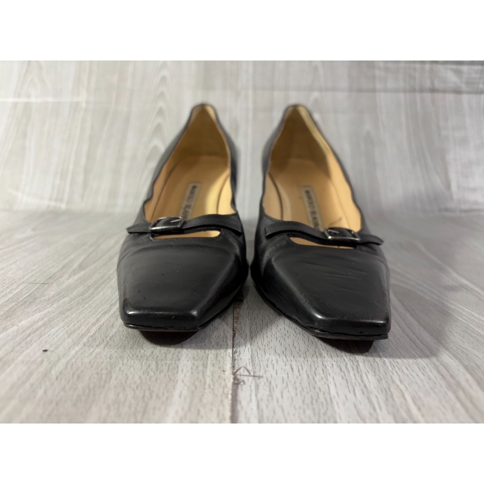 Manolo Blahnik MANOLO BLAHNIK Patent Leather Heels Pumps size 40.5 EU 10.5 Size US 10.5 / IT 40.5 - 4 Thumbnail