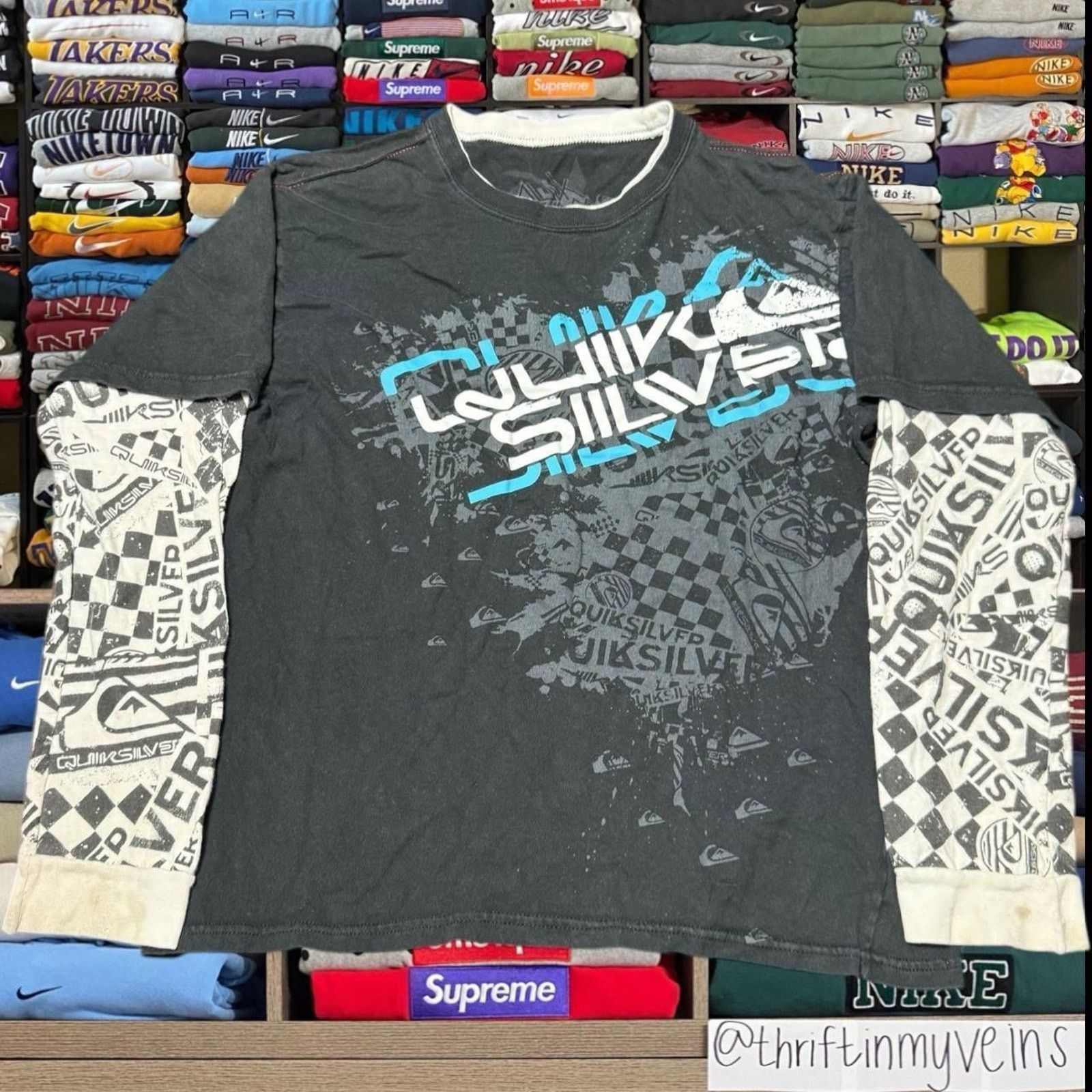 Quiksilver Vintage Y2K quiksilver Surf Sweater/Shirt Size US L / EU 52-54 / 3 - 1 Thumbnail