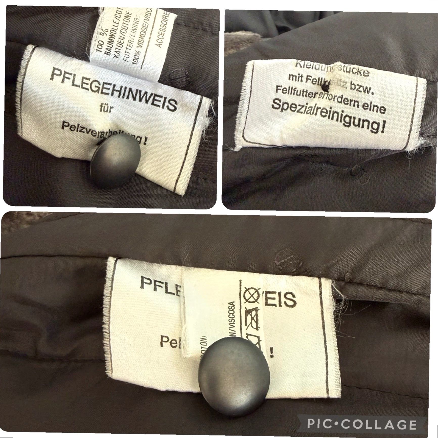 Louis Feraud VINTAGE Louis Feraud Gray Cotton Trench Coat Fur Trim Double Breasted Jacket Womens 10 80s Paris Outdoor Mink Trench Coat Size L / US 10 / IT 46 - 7 Thumbnail