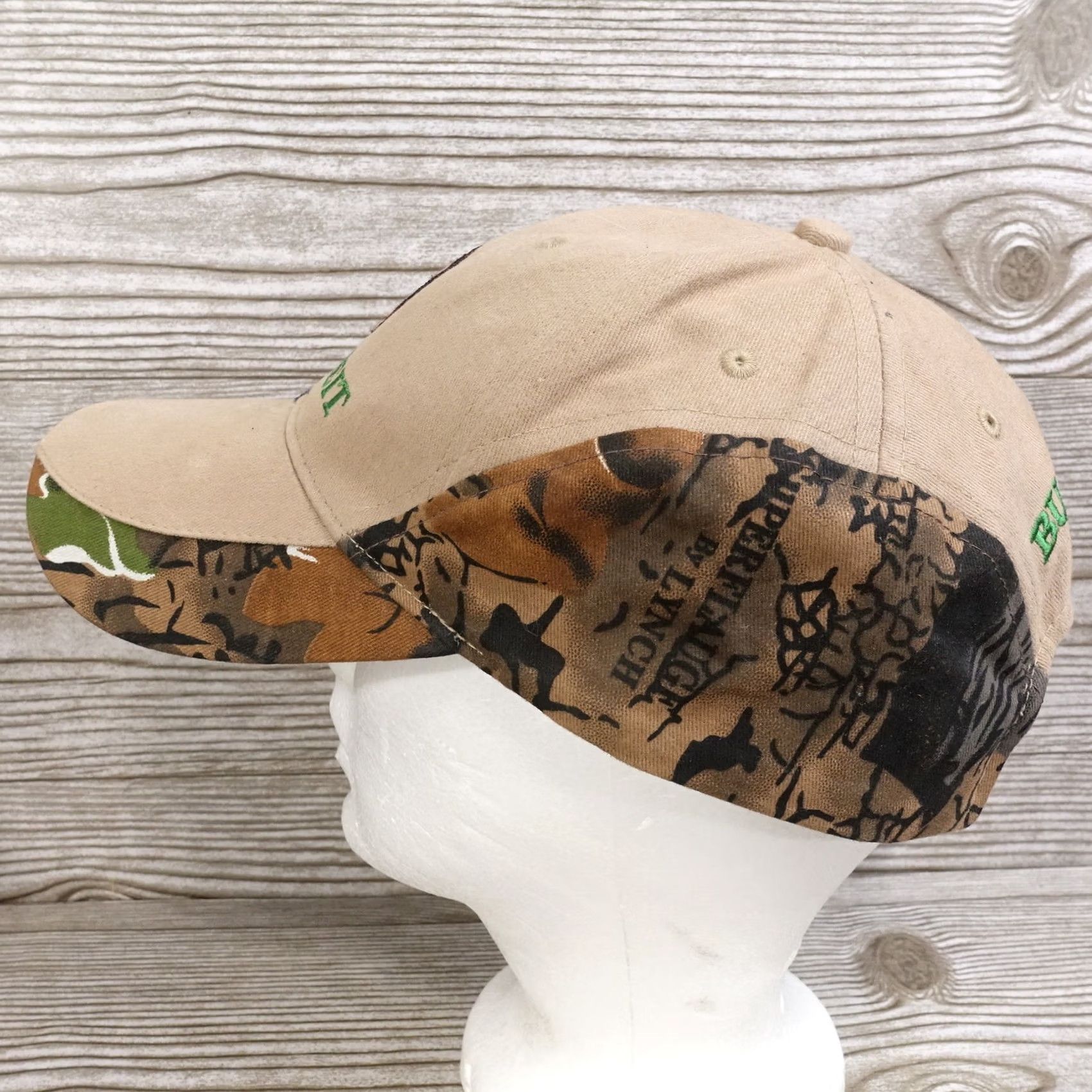 Vintage BUCHHEITE MISSOURI CAMO ADJUSTABLE STRAPBACK BASEBALL HAT CAP Size ONE SIZE - 4 Thumbnail