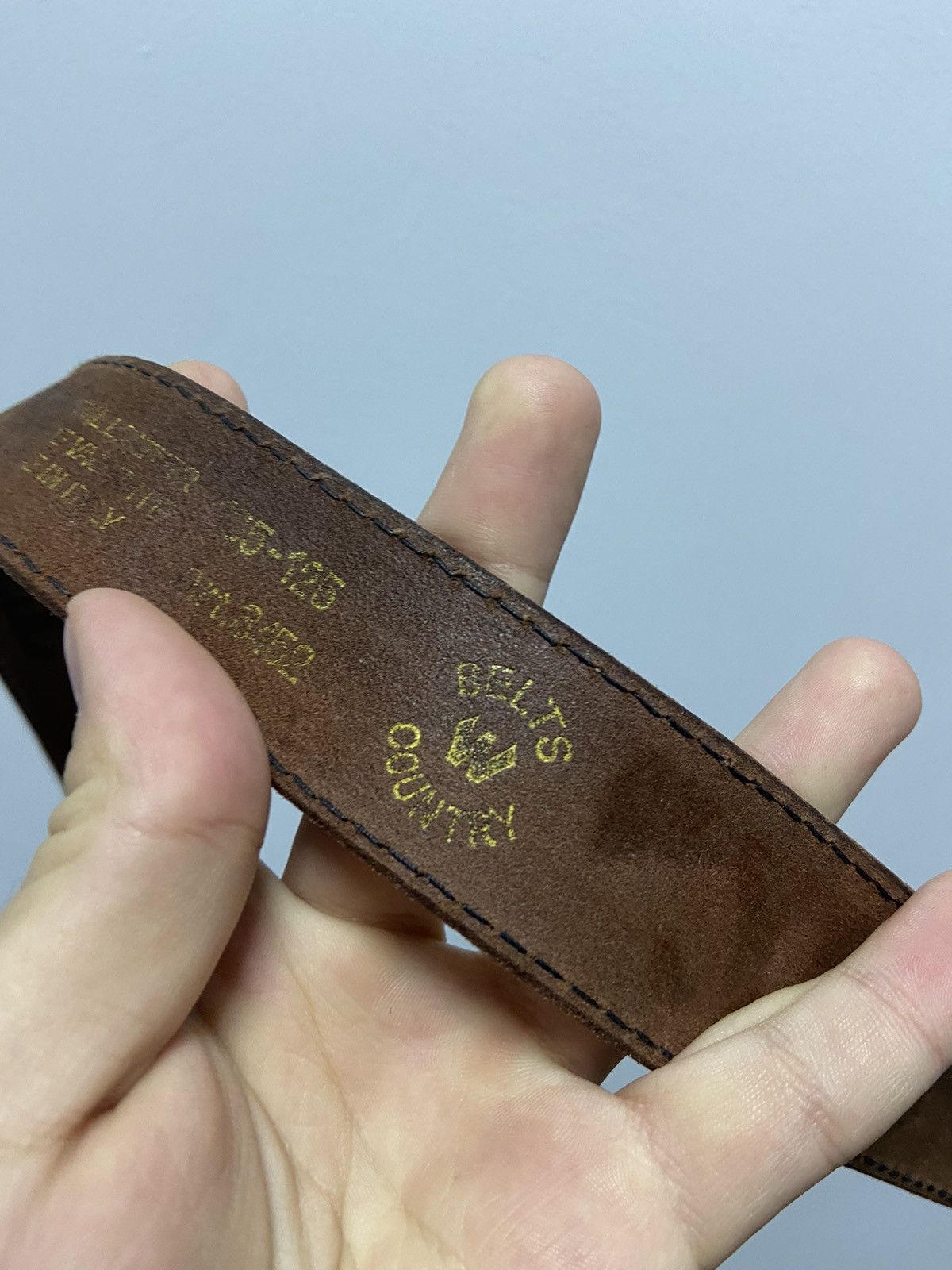 Diesel × Vintage Diesel Belt Vintage big letters logo Italy cow leather Size ONE SIZE - 5 Thumbnail