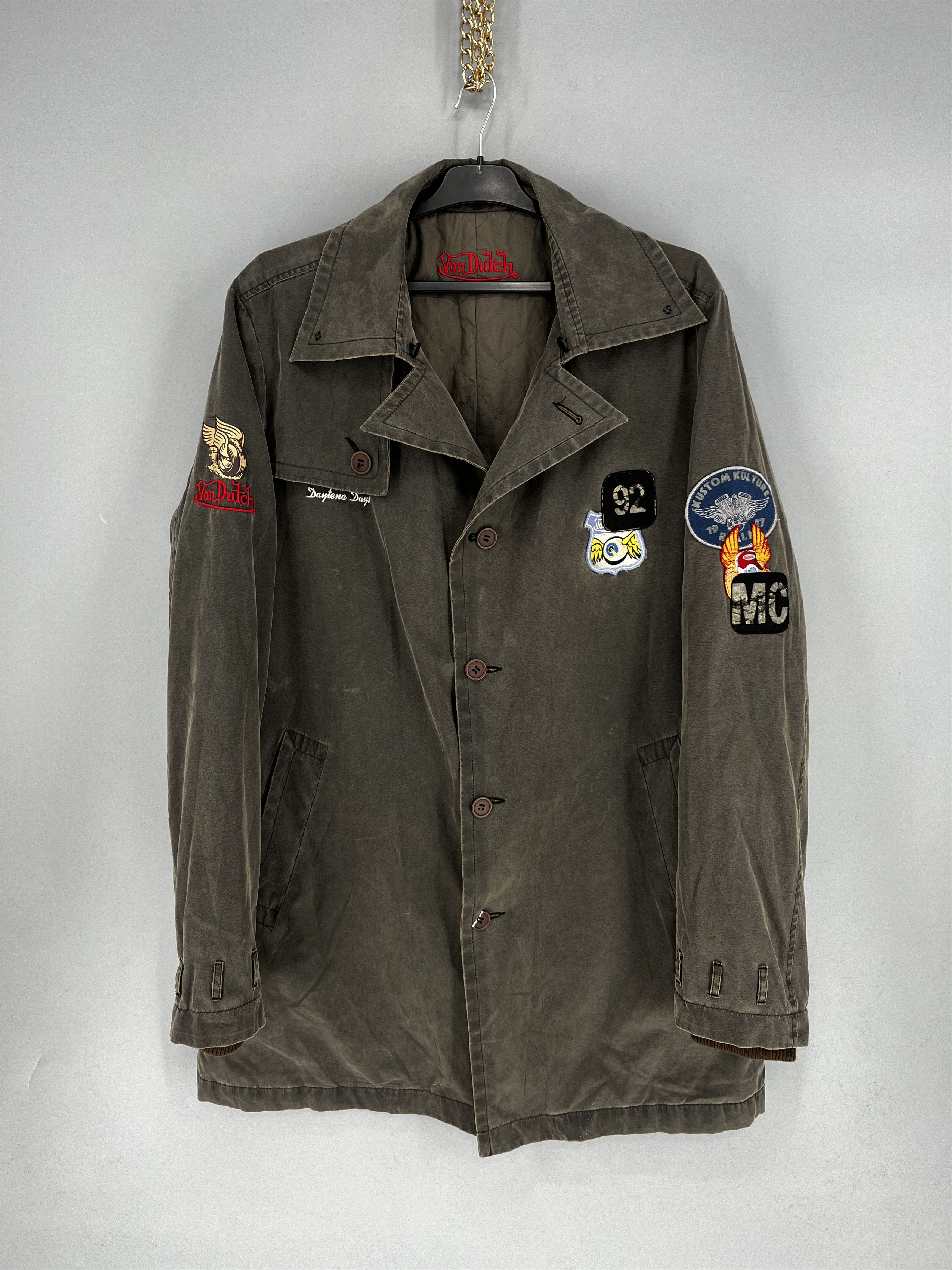 Japanese Brand Vintage 90s Von Dutch Coat Parka Jacket Size US XXL / EU 58 / 5 - 1 Thumbnail