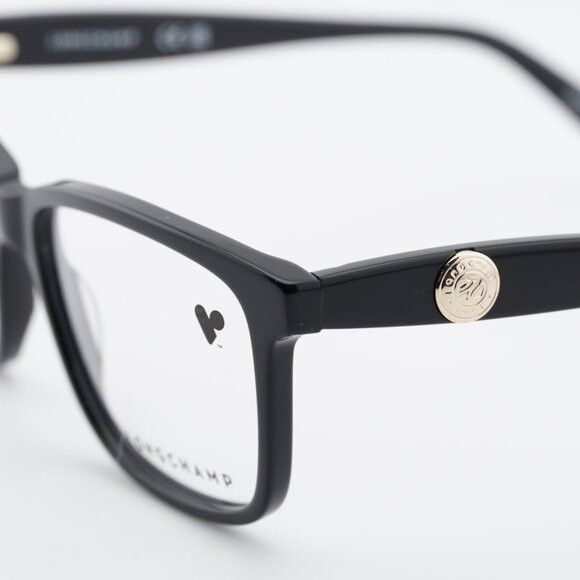 Longchamp Longchamp LO2716 001 Eyeglasses Black 54mm Rectangle Frame Size ONE SIZE - 4 Thumbnail