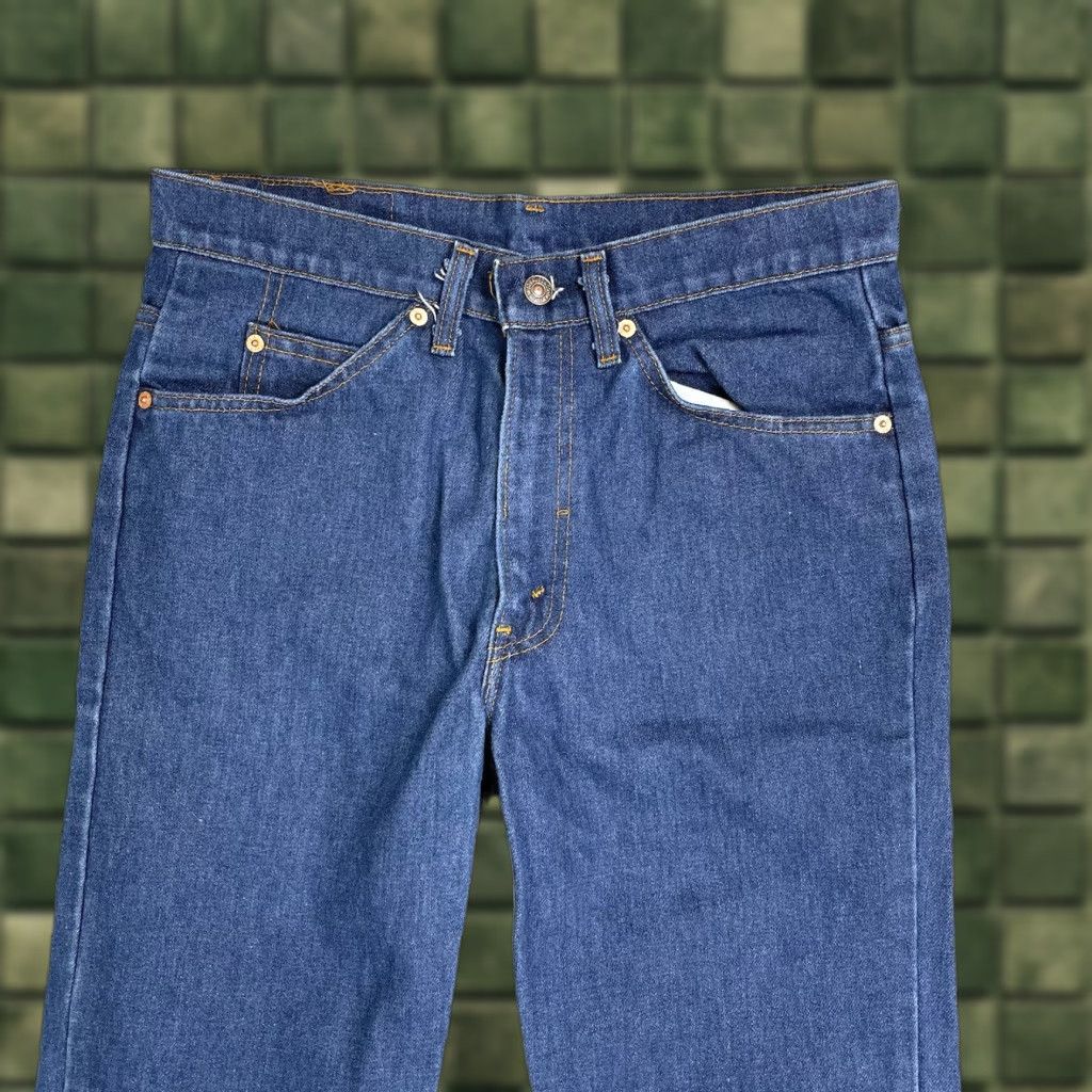VINTAGE Levi's 517 Jeans Bootcut Denim 32x24 Blue Orange Tab USA 90s Mens Jeans 32 Inseam Zipper Fly Talon Zip