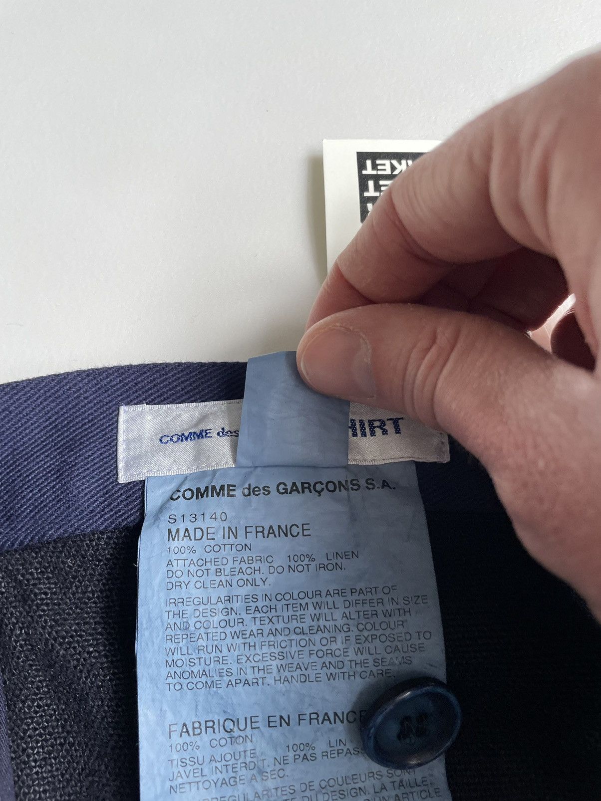 Comme des Garcons Contrast Linen Front Utility Trousers Size US 34 / EU 50 - 6 Thumbnail