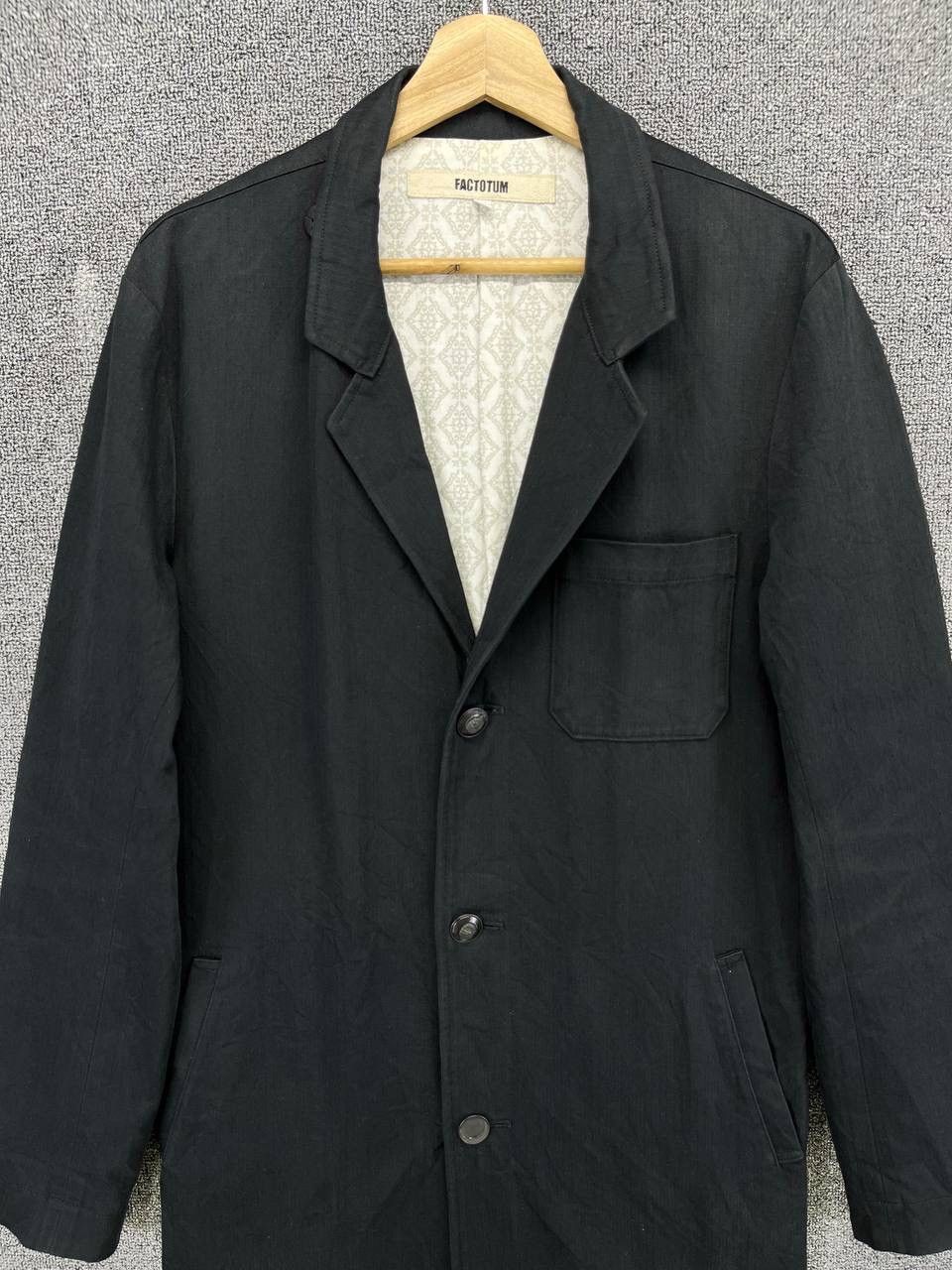 FACTOTUM Vintage Factotum Black Long Jacket Size M / US 6-8 / IT 42-44 - 2 Thumbnail