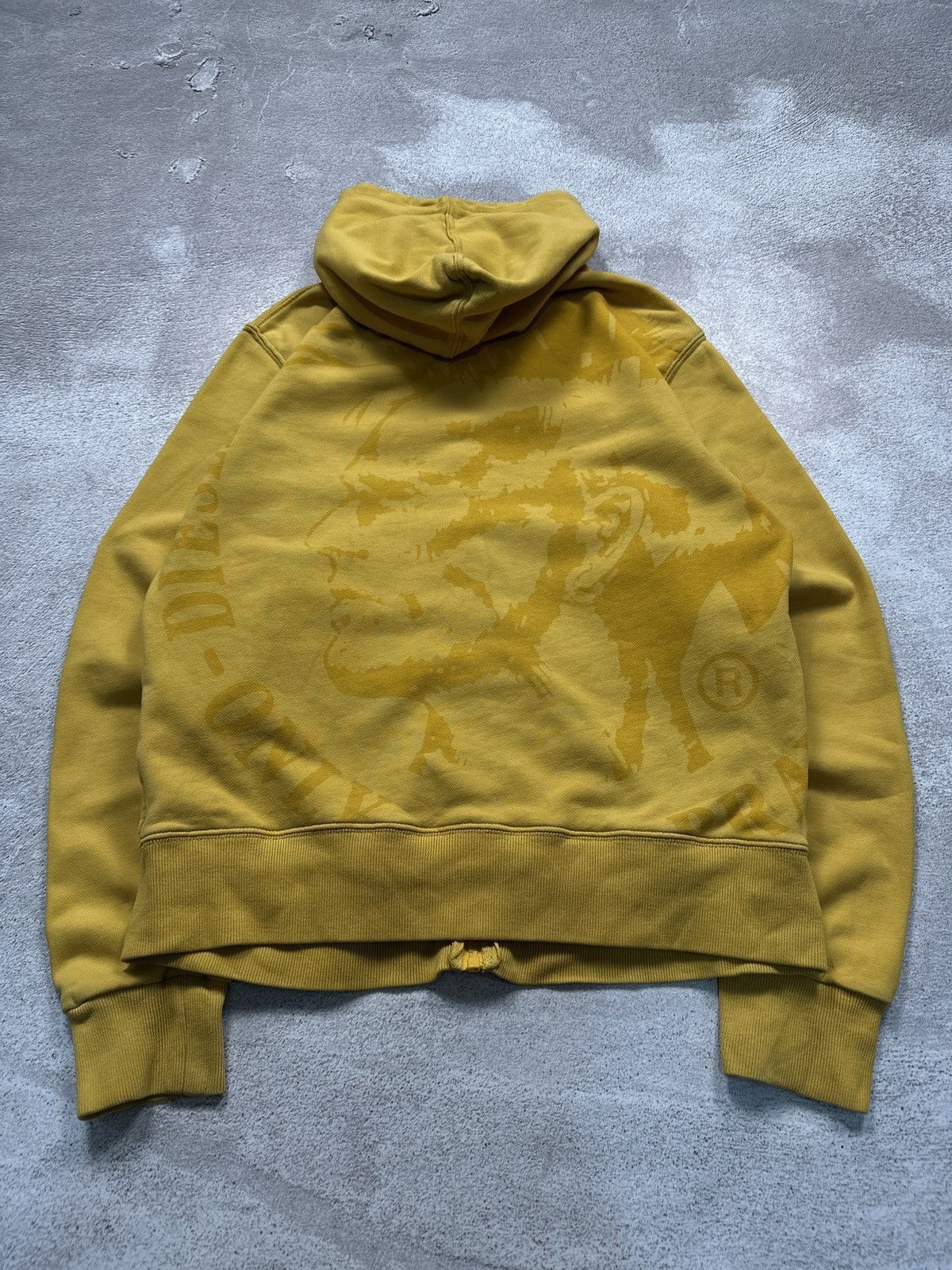 Y2K L.G.B.ダメージ加工フーディパーカー イエロー系 If Six Was Nine × Le Grande Bleu (L.G.B.) LGB Spider Parka
