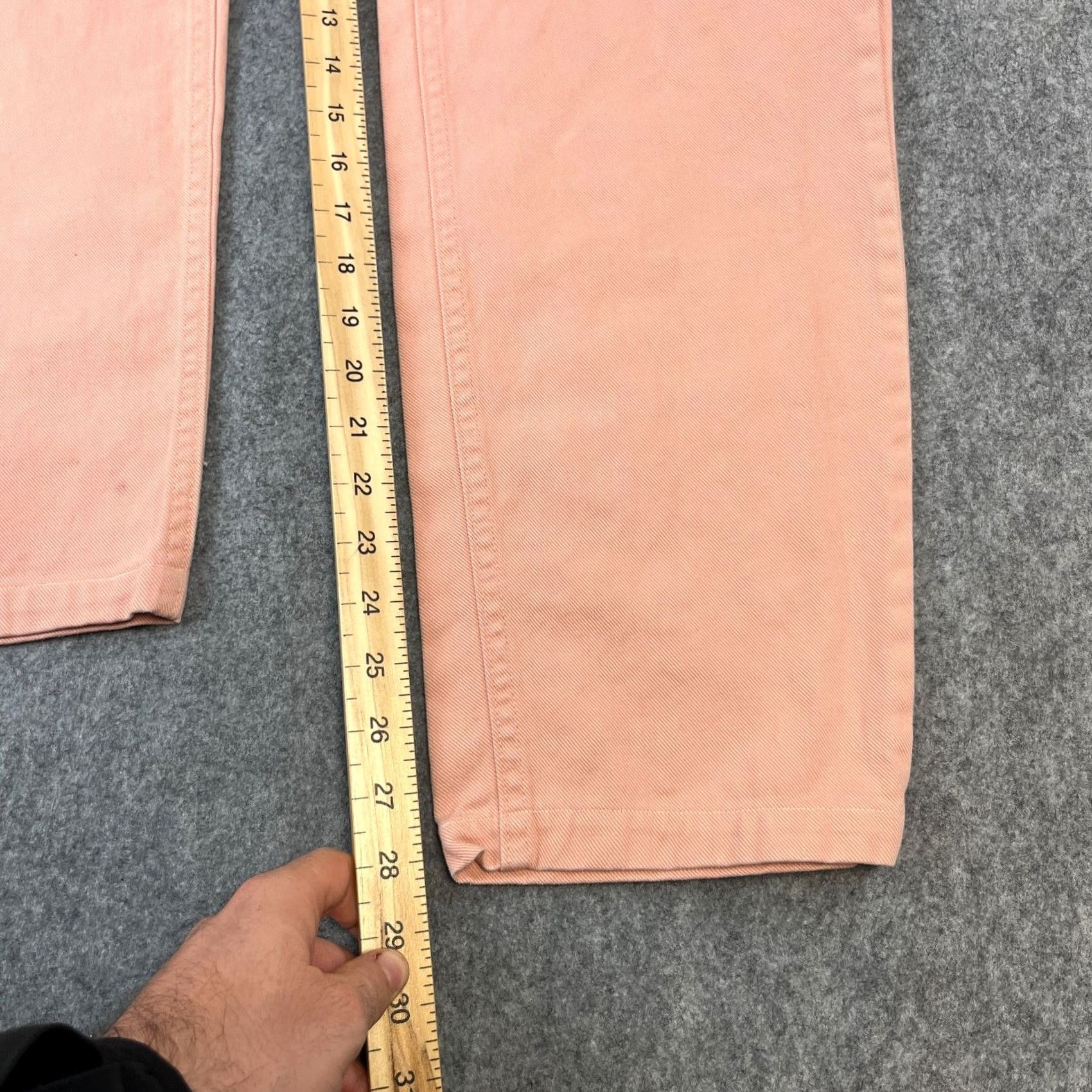 Gap VINTAGE Gap Jeans Womens Straight Leg High Waist Salmon Pink UK8 W26 L28 Jeans Size 30" / US 8 / IT 44 - 5 Thumbnail