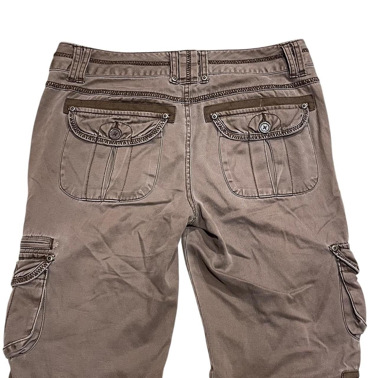 Aeropostale Aéropostale Brown Low Waisted Cargo Trousers Size 28" / US 6 / IT 42 - 5 Thumbnail