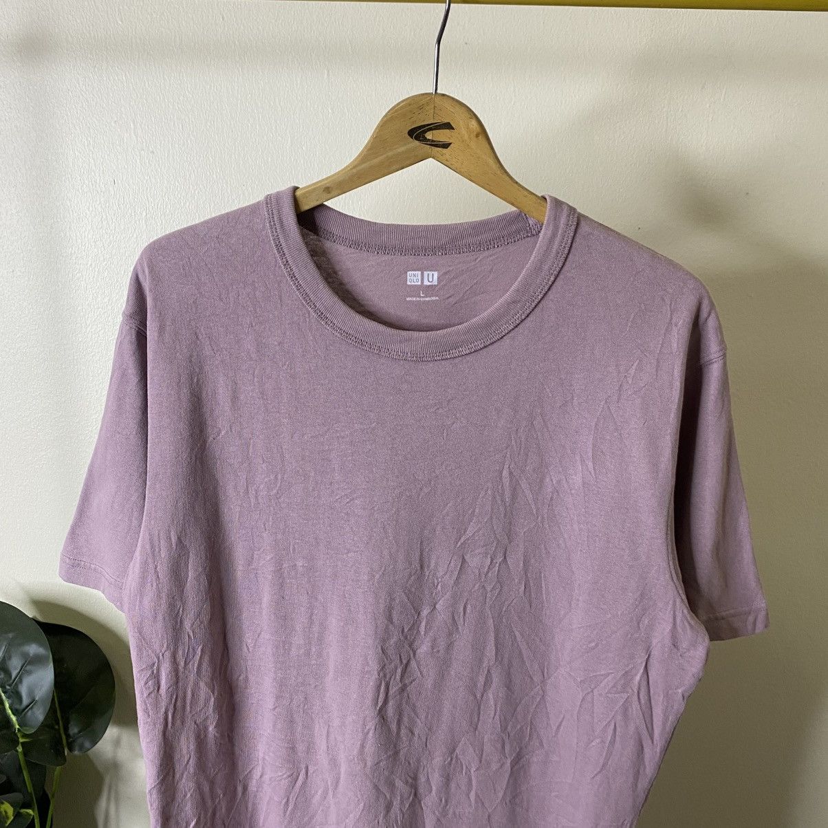 Lemaire × Uniqlo Uniqlo U Crewneck Dusty Purple Blank T Shirt Size US L / EU 52-54 / 3 - 2 Thumbnail