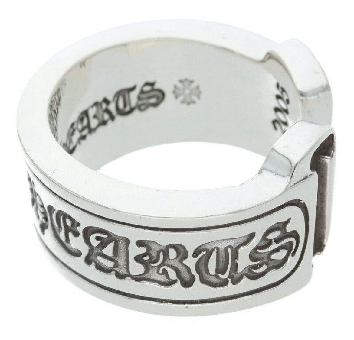 Chrome Hearts Chrome Hearts Large Scroll Label Silver Ring Size ONE SIZE - 5 Thumbnail