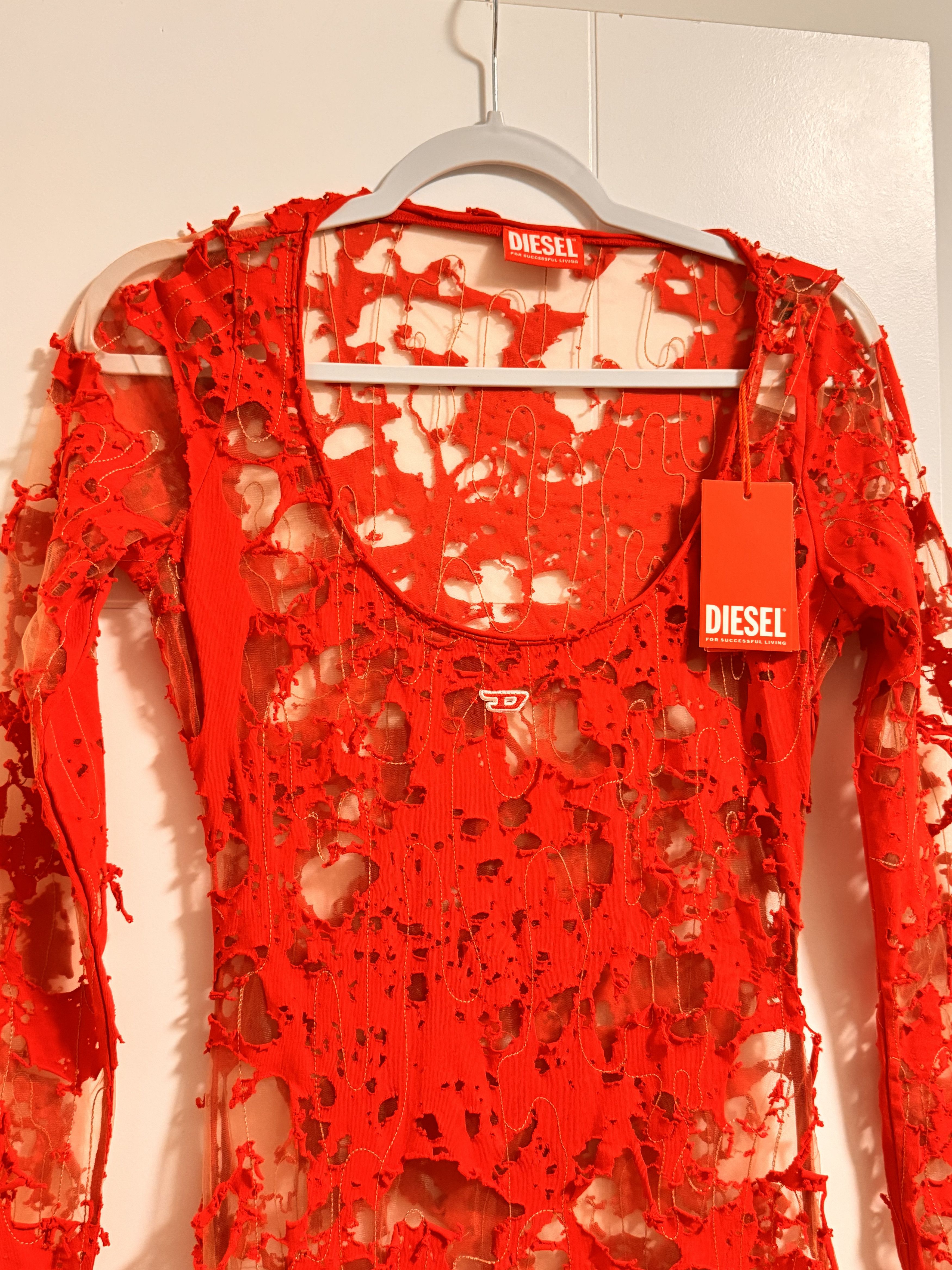 Diesel Diesel Red Lace Dress — NEW / Original Size S / US 4 / IT 40 - 12 Thumbnail
