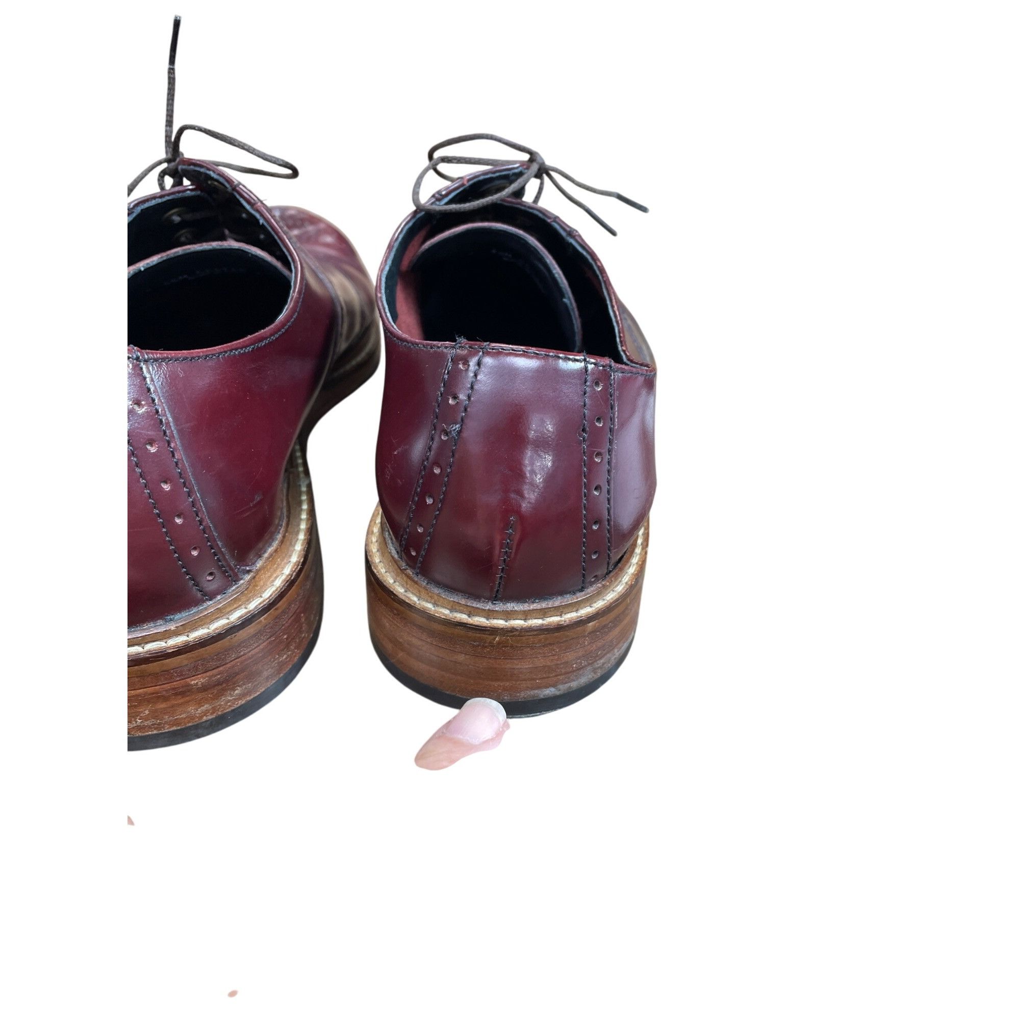 Cole Haan Cole Haan Mens Burgandy leather oxford Dress shoes size 9.5M Size US 9.5 / EU 42-43 - 16 Thumbnail