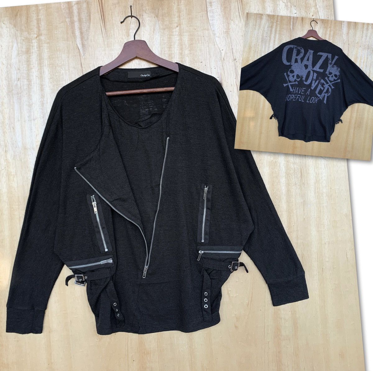If Six Was Nine Steampunk Shirt Multizip Skulls Gothic Style Size US M / EU 48-50 / 2 - 1 Thumbnail