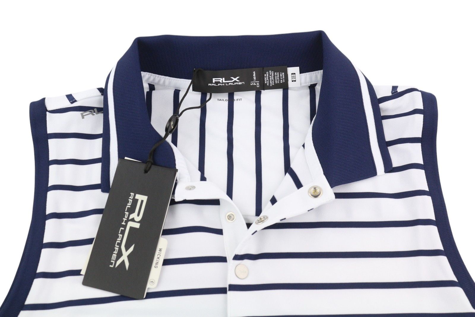 RLX Ralph Lauren GOLF S White Sleeveless Polo Tee 84713 Size S / US 4 / IT 40 - 2 Thumbnail