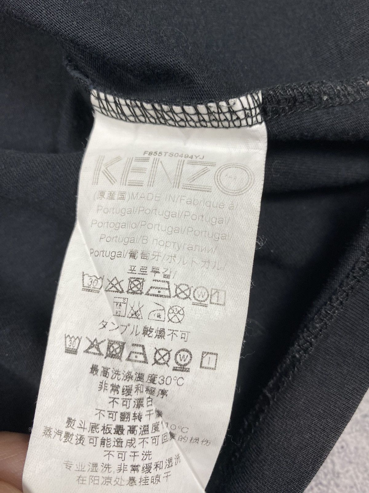 Kenzo Vintage Kenzo Paris Eye Big Logo Designer Luxury Tee Size US S / EU 44-46 / 1 - 11 Thumbnail
