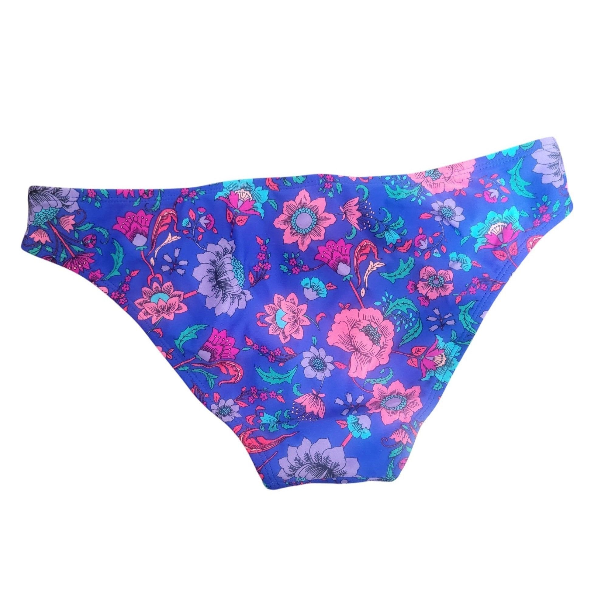 Other Xhilaration Floral Print Cheeky Bikini Bottoms M Purple Mult Size ONE SIZE - 2 Thumbnail