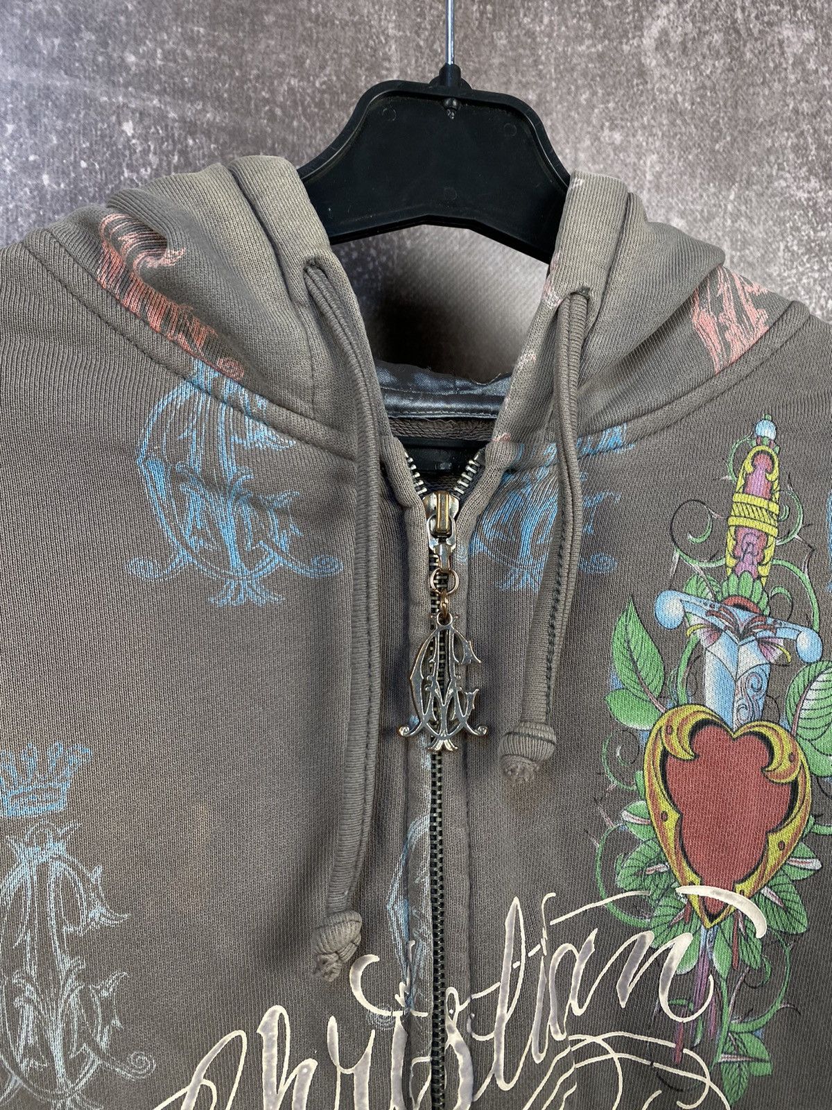 Christian Audigier Y2K Christian Audigier Hoodie Baggy All Over Printed logo Size M / US 6-8 / IT 42-44 - 6 Thumbnail