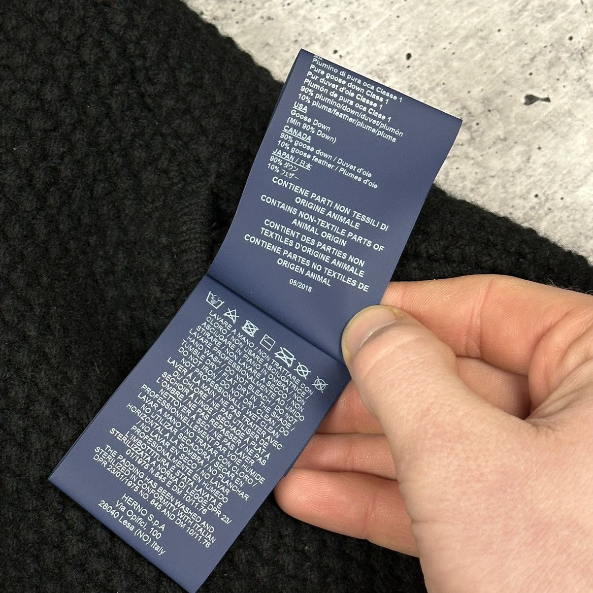 Designer × Herno HERNO Knitted Wool Down Jacket Feathers The Cuff Black Size M / US 6-8 / IT 42-44 - 21 Thumbnail