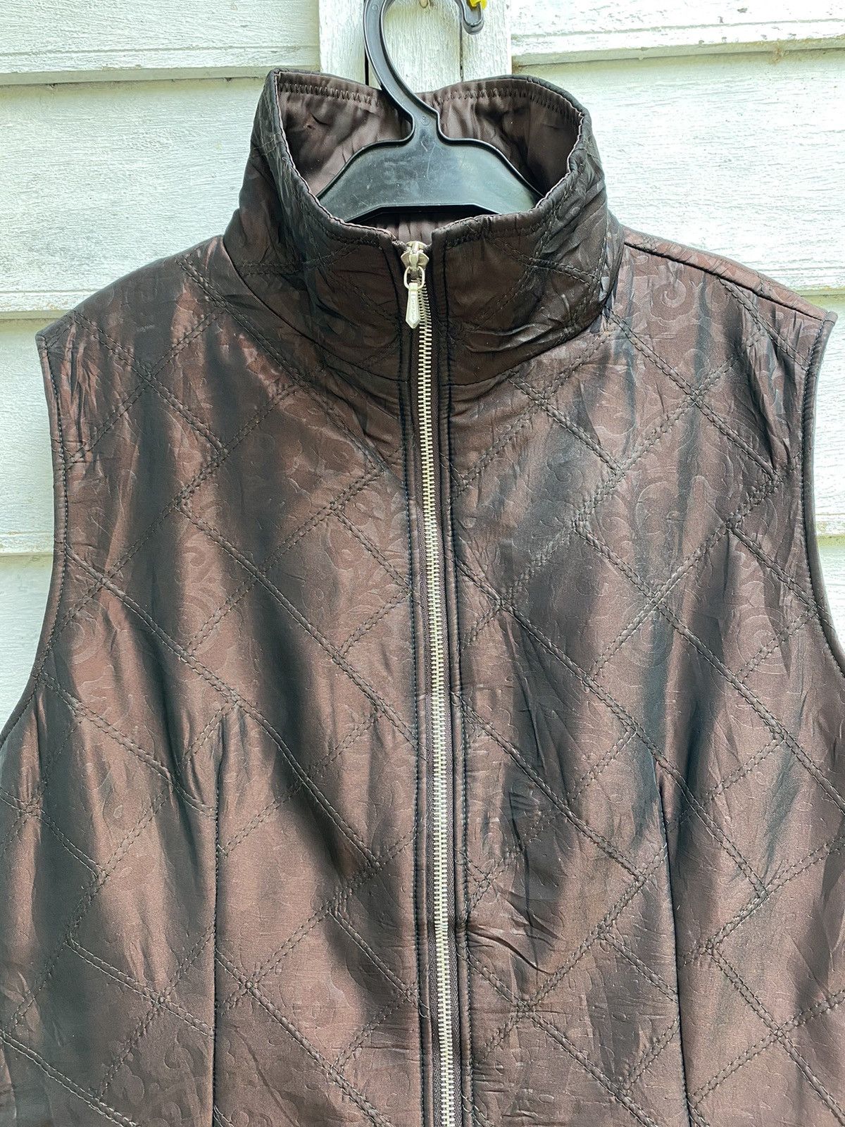 Designer × Japanese Brand Designer Yukiko Hanai Overlength Zipper Embossed Vest Size S / US 4 / IT 40 - 5 Thumbnail