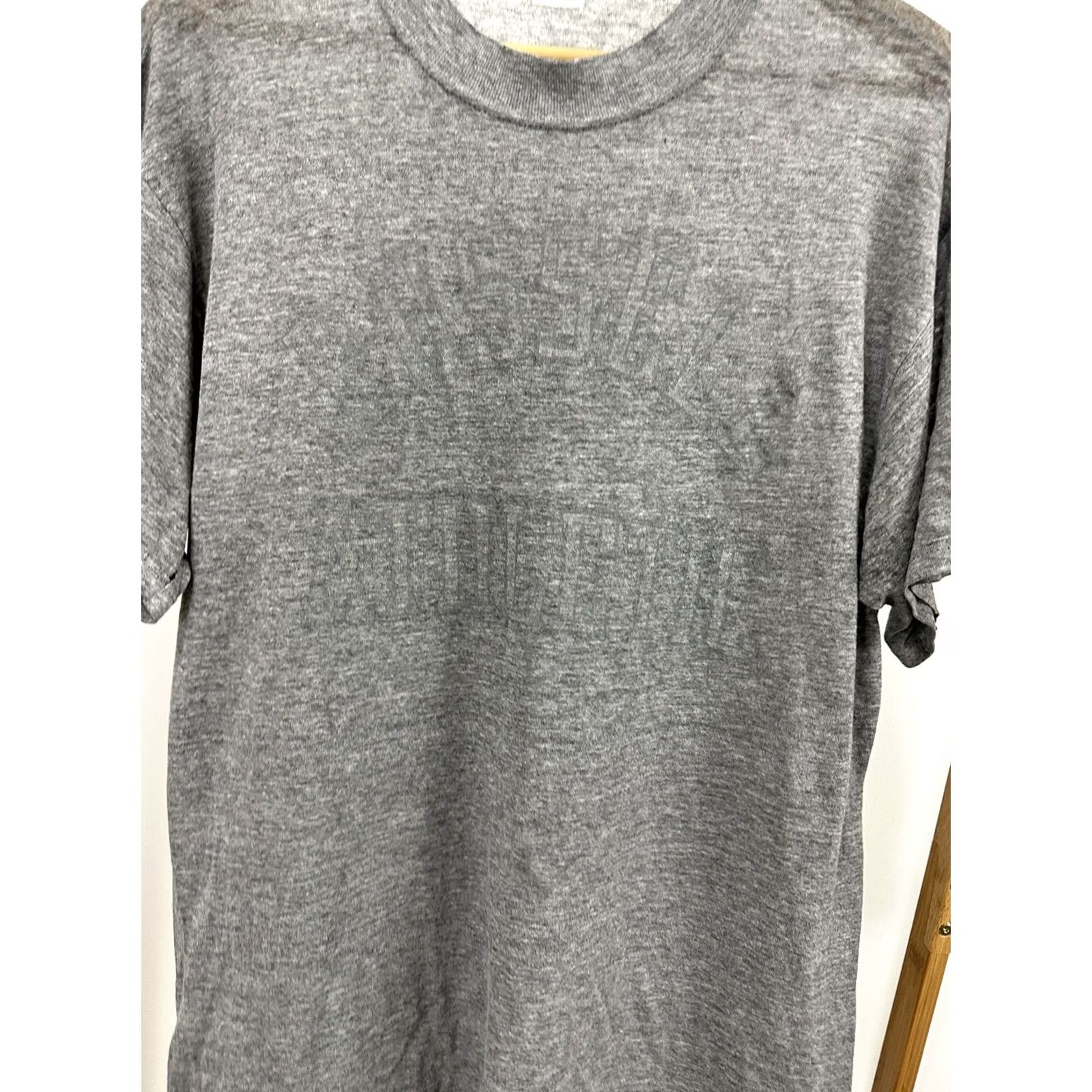 Russell Athletic VTG 80s Russell Athletic T-Shirt WIP 50/50 Gray Size L Mens Short Sleeve Shirt Shirt Grunge Work Vintage 80s Size US L / EU 52-54 / 3 - 4 Thumbnail