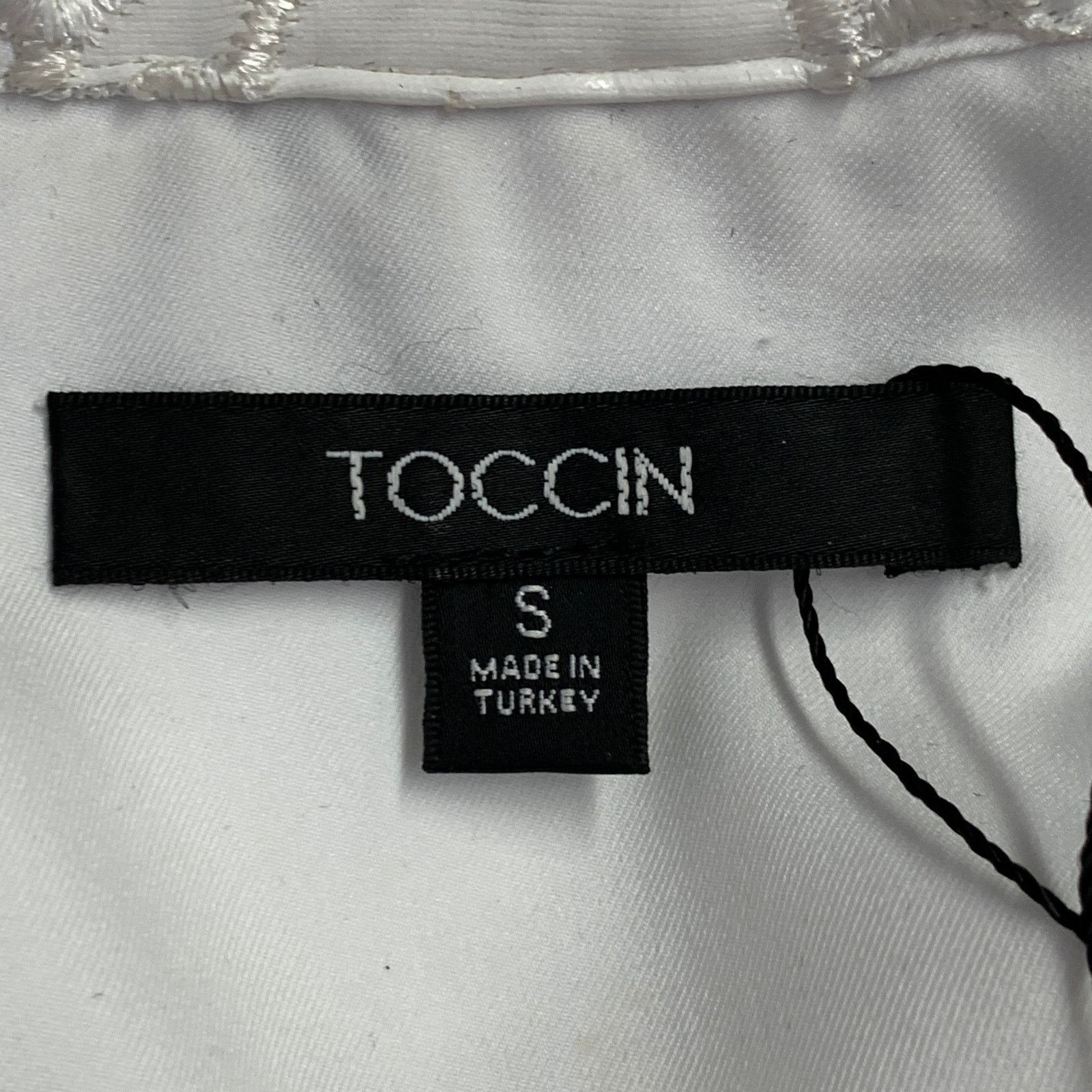 Other TOCCIN Size S Ivory Polyester Lace A-Line Belted Shirt Dress Size S / US 4 / IT 40 - 8 Thumbnail