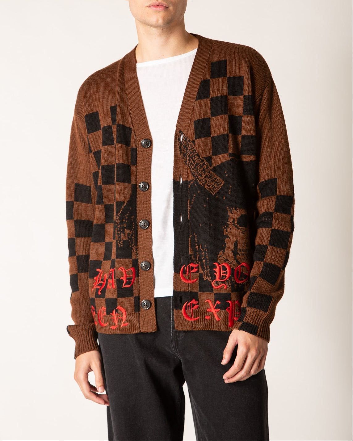 Amiri × Wes Lang AMIRI x WES LANG SKULL PATTERNED SWEATER | Grailed