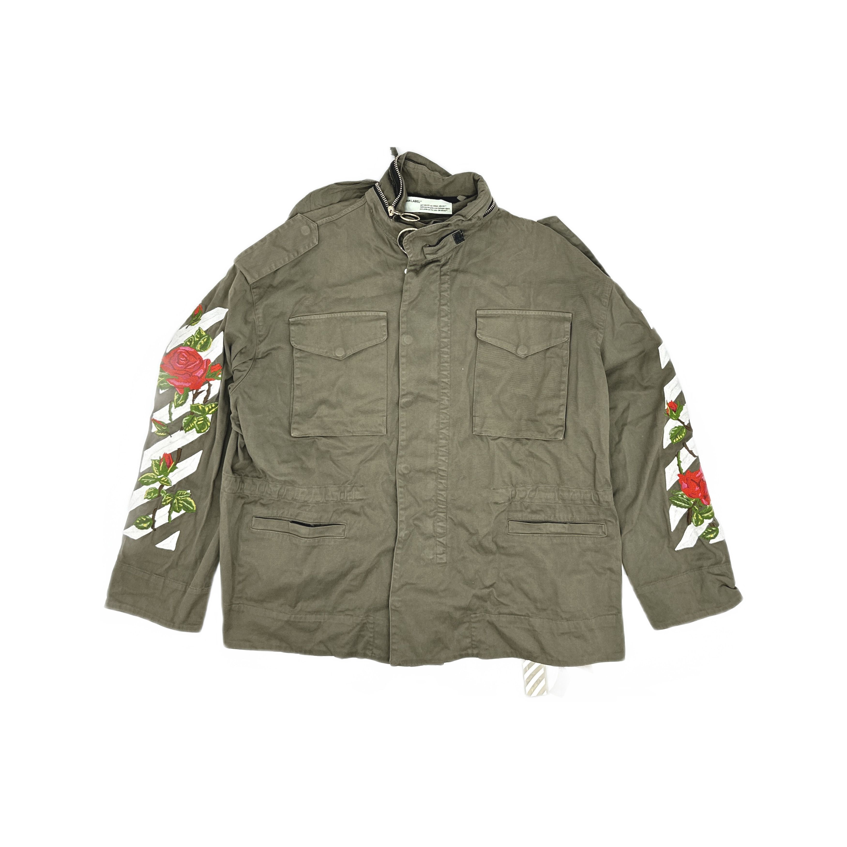 Off-White OFF-WHITE Floral Embroidery Field Jacket Size M Size US M / EU 48-50 / 2 - 1 Thumbnail