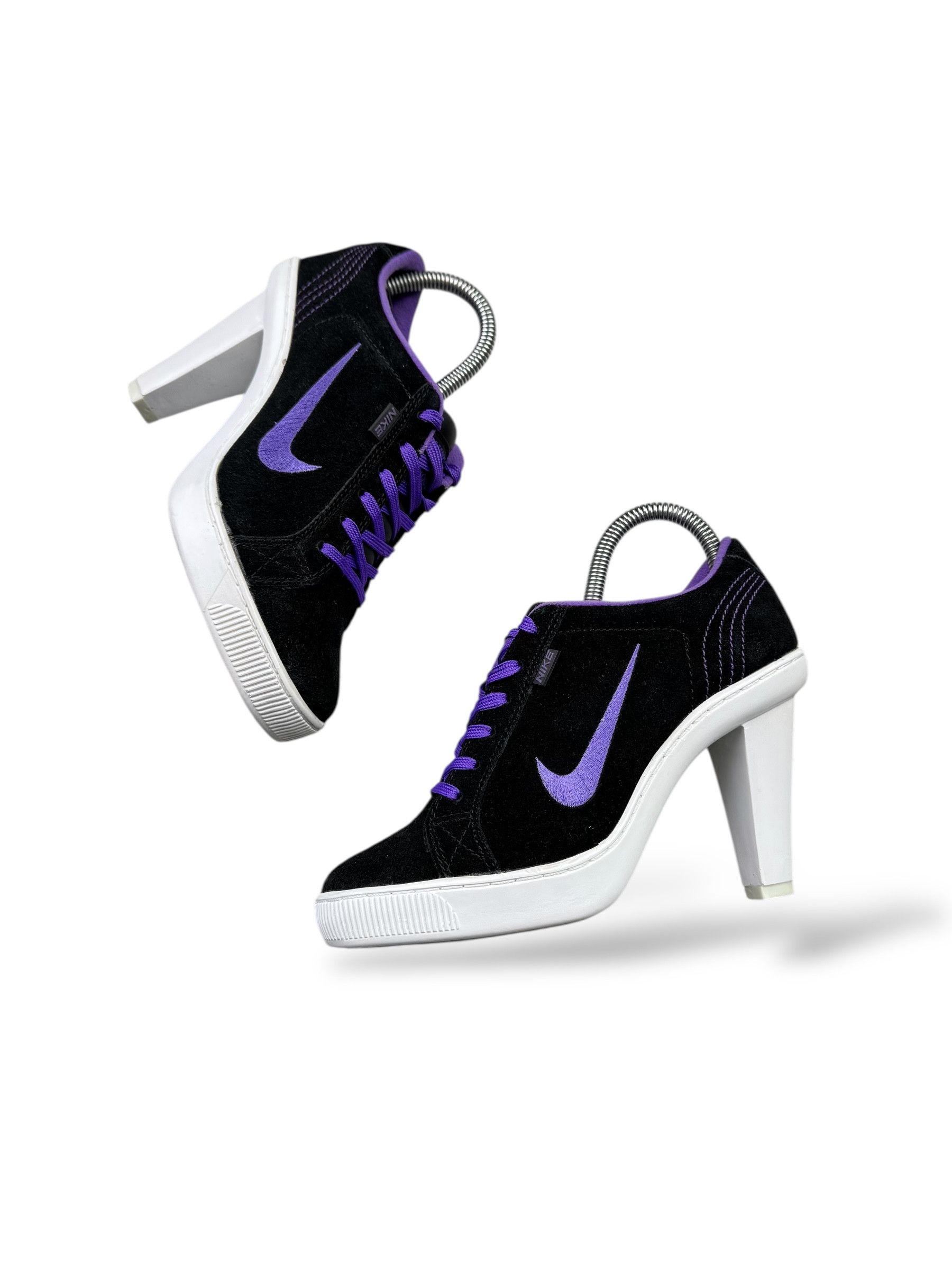 Hysteric Glamour x Nike Vintage Suede Heel Shoes Sneakers in Black, Women's (Size 8)