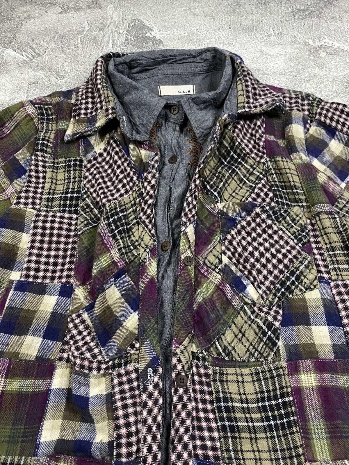 14th Addiction × If Six Was Nine × Japanese Brand Y2k CLN double layer kapital style patcwork shirt Size US S / EU 44-46 / 1 - 5 Thumbnail