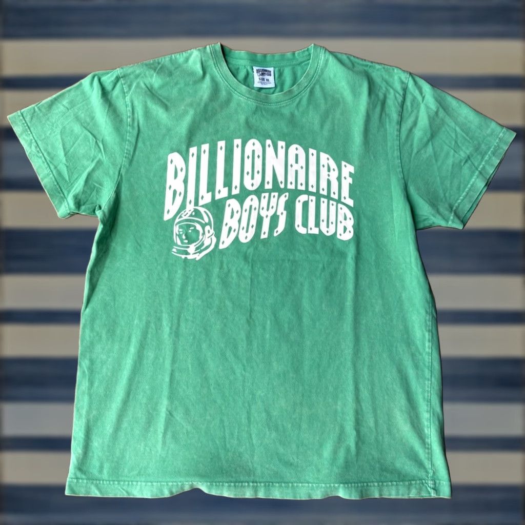 Billionaire Boys Club VINTAGE Billionaire Boys Club Logo Spell Out Graphic T-Shirt XL Tie Dye Green Mens Casual Short Sleeve Crew Neck Graphic Print 90s Streetwear Boys Size US XL / EU 56 / 4 - 1 Thumbnail