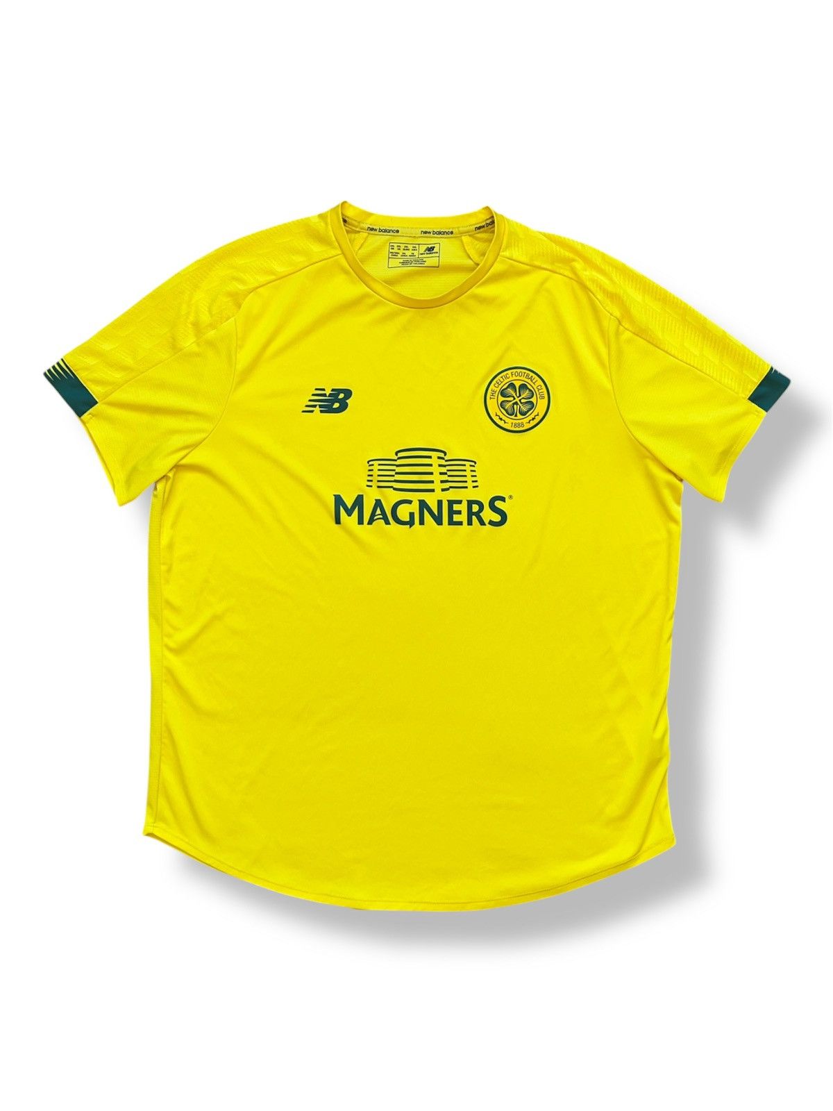 New Balance 2019/2020 Celtic Training Soccer Jersey Men’s Yellow XXL Size US XXL / EU 58 / 5 - 1 Thumbnail