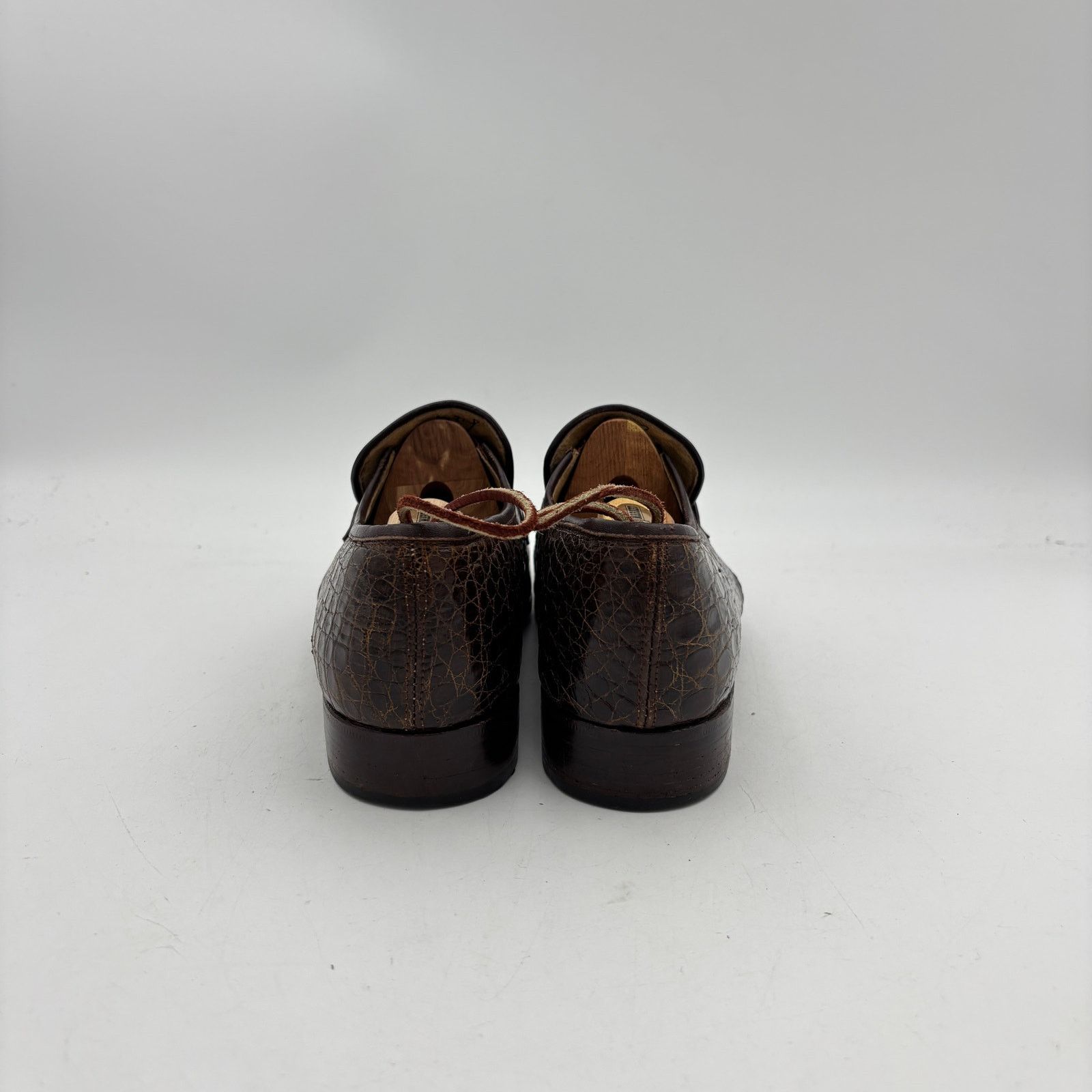 Vintage Vintage Mayer Hong Kong Crocodile Bespoke Loafers Men's 8D Size US 8 / EU 41 - 4 Thumbnail