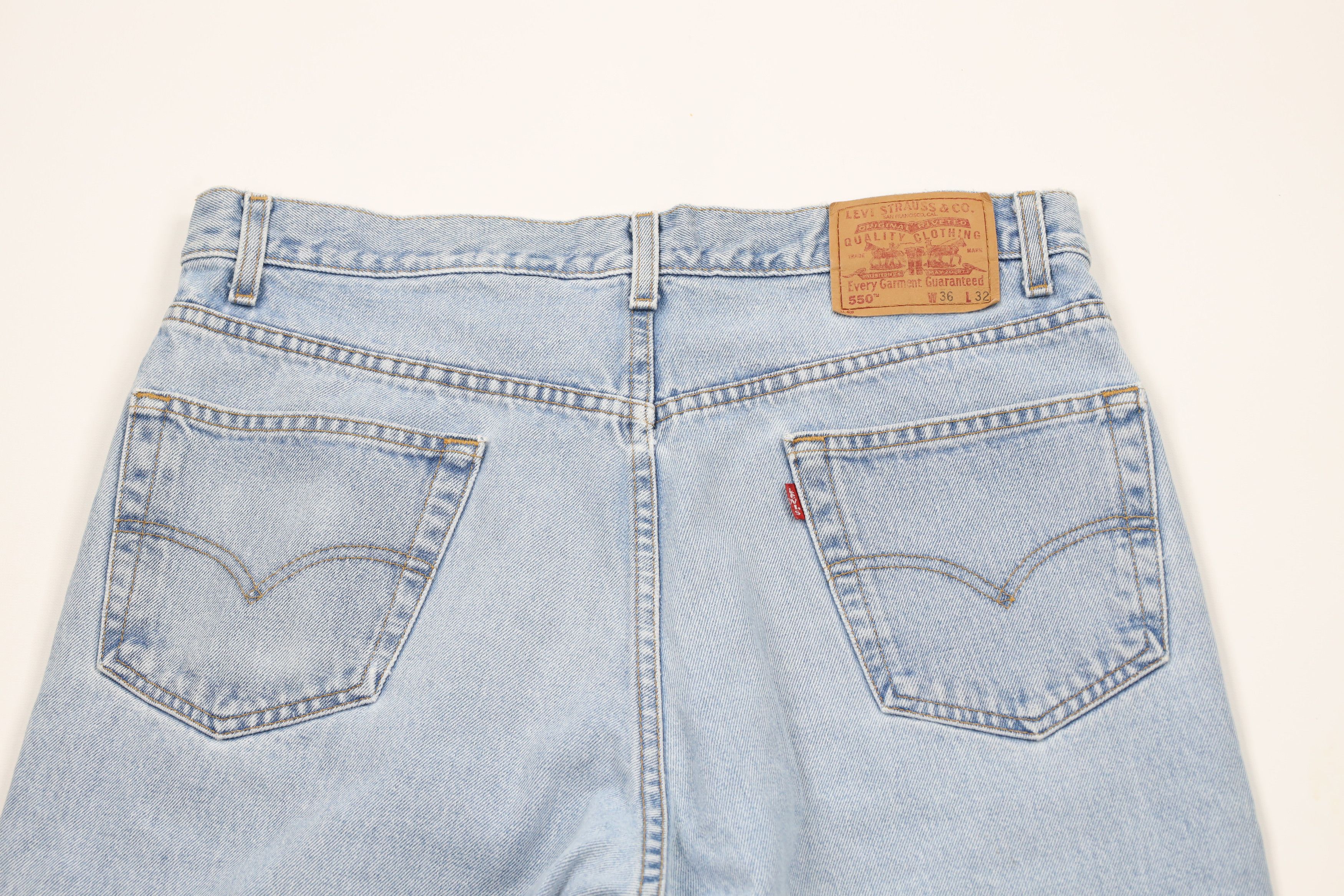 Levi's × Vintage Vintage Y2K 2002 Levis 550 Relaxed Fit Denim Jeans Blue Size US 34 / EU 50 - 10 Thumbnail