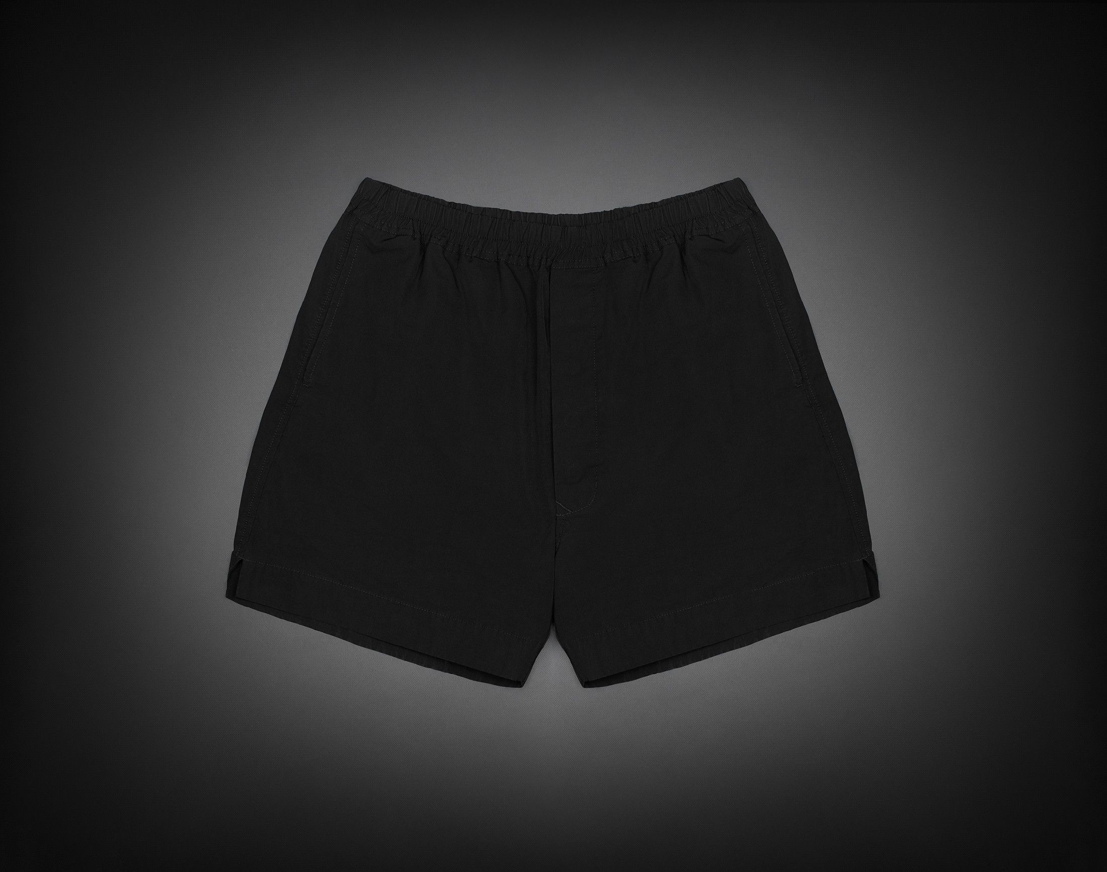 Rick Owens FOGACHINE Cut-out Detail SPARTAN Coated Denim Shorts men -  Glamood Outlet