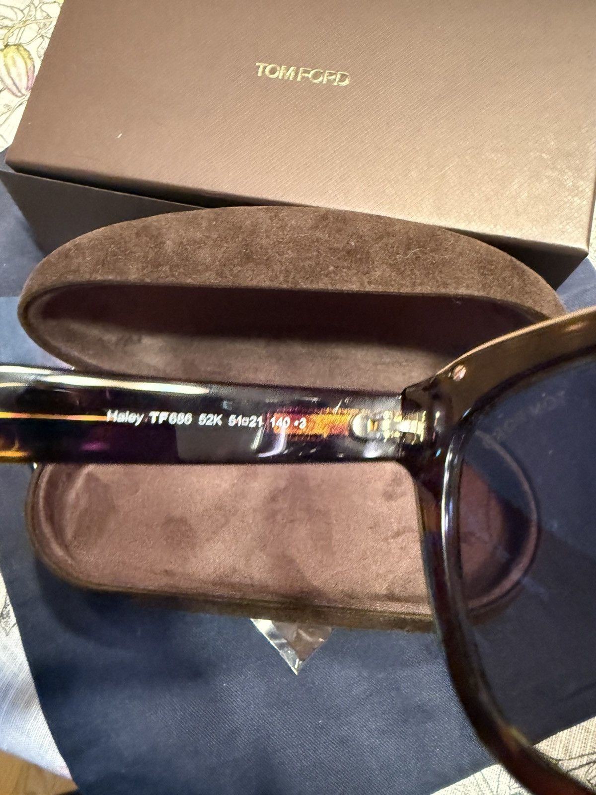 Tom Ford Tom Ford Haley, Tortoise Brown Size ONE SIZE - 4 Thumbnail