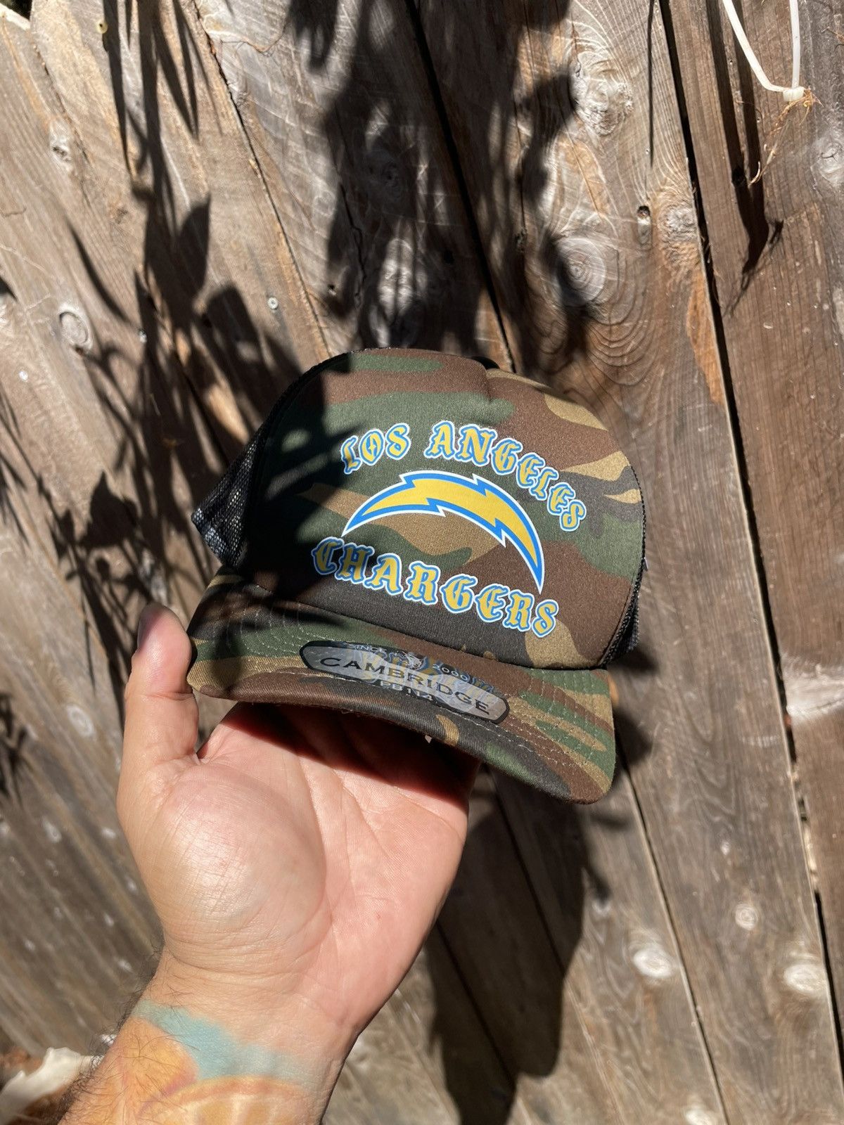 Other Los Angeles chargers trucker camo foam hat SnapBack custom Size ONE SIZE - 1 Thumbnail