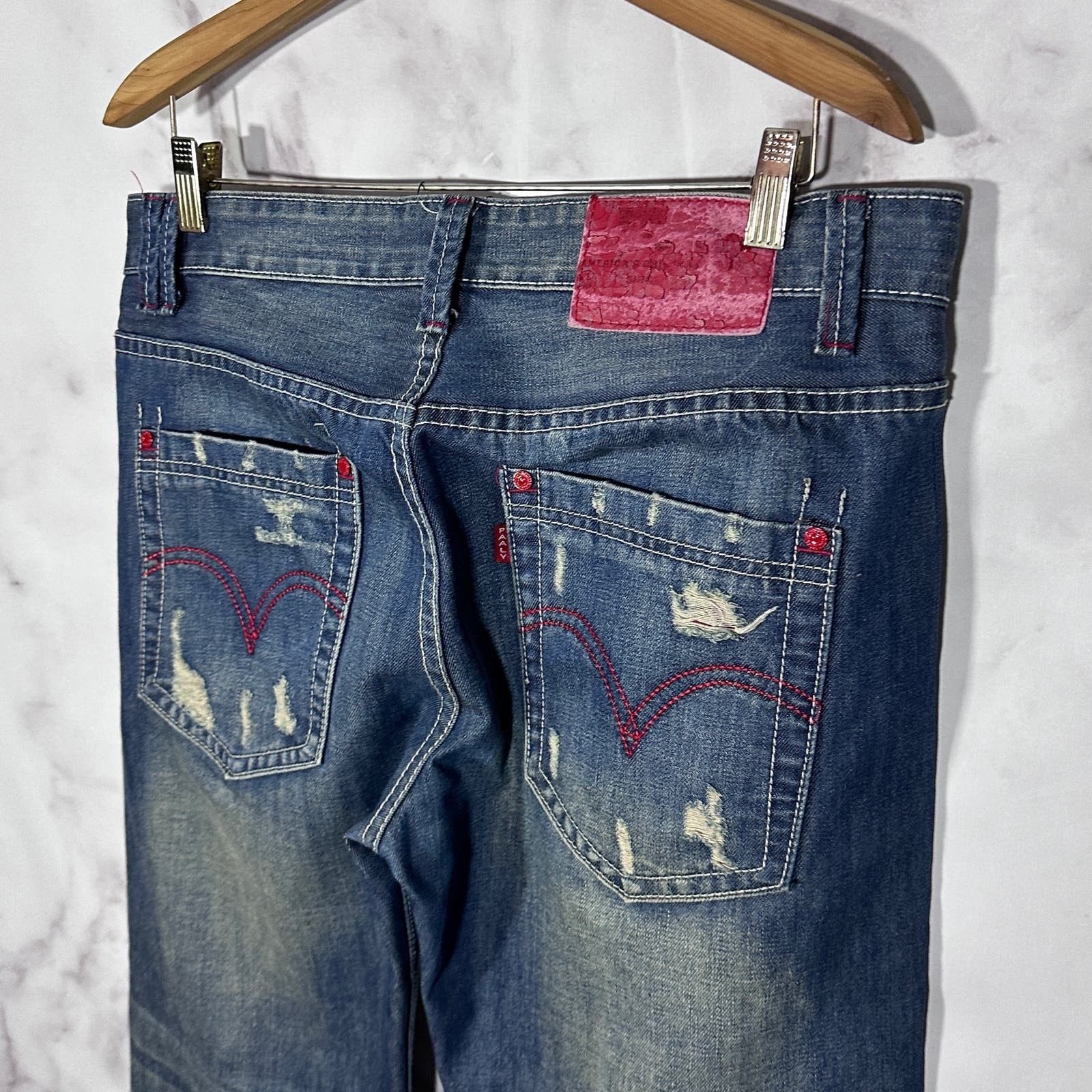 CLOT × Levi's KZKLOT Distressed Blue Denim Size US 34 / EU 50 - 10 Thumbnail