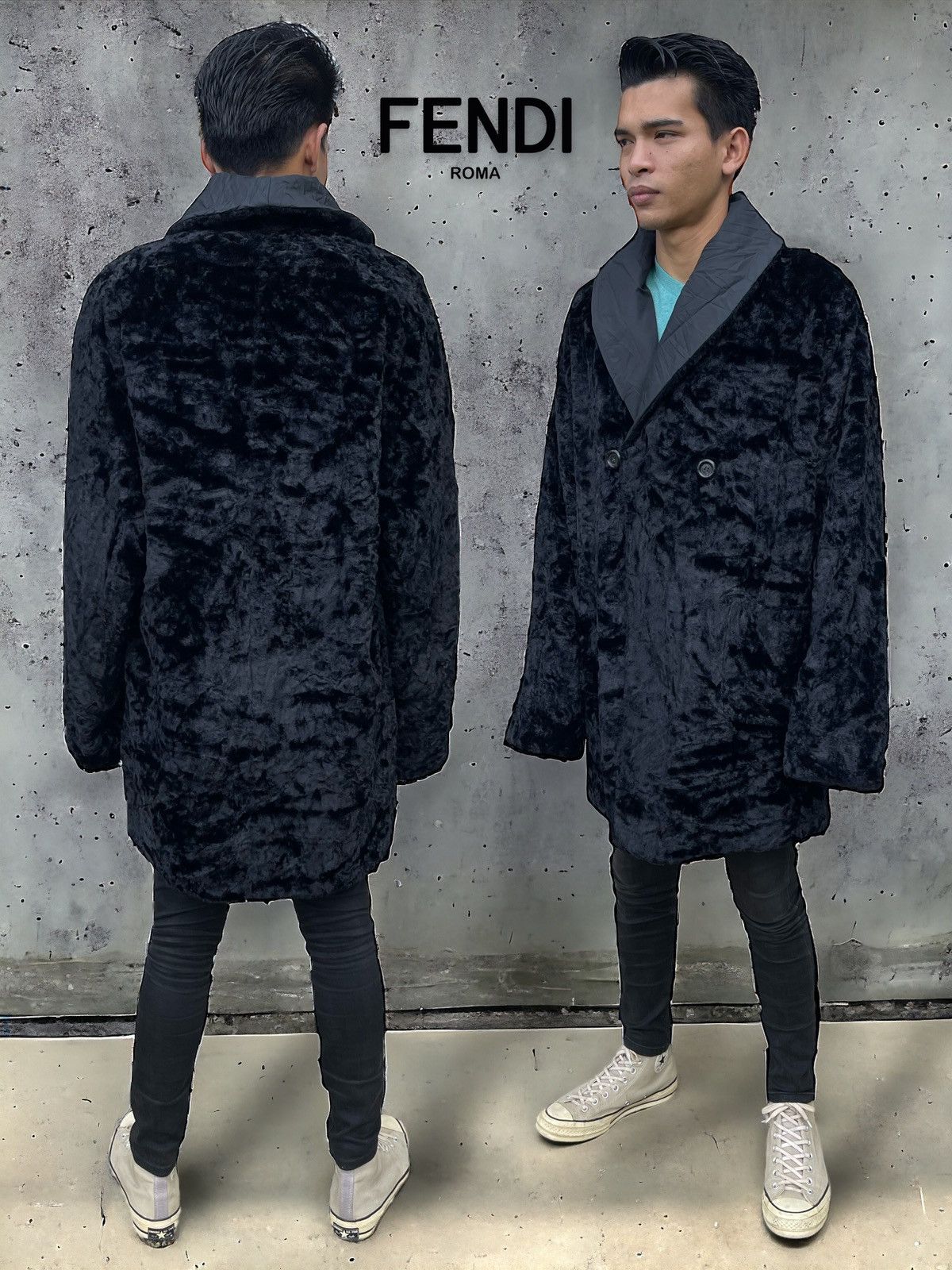 Fendi 🔥A/W 2004 FENDI ROMA 365 FAUX FUR REVERSIBLE JACKET Size US M / EU 48-50 / 2 - 3 Thumbnail